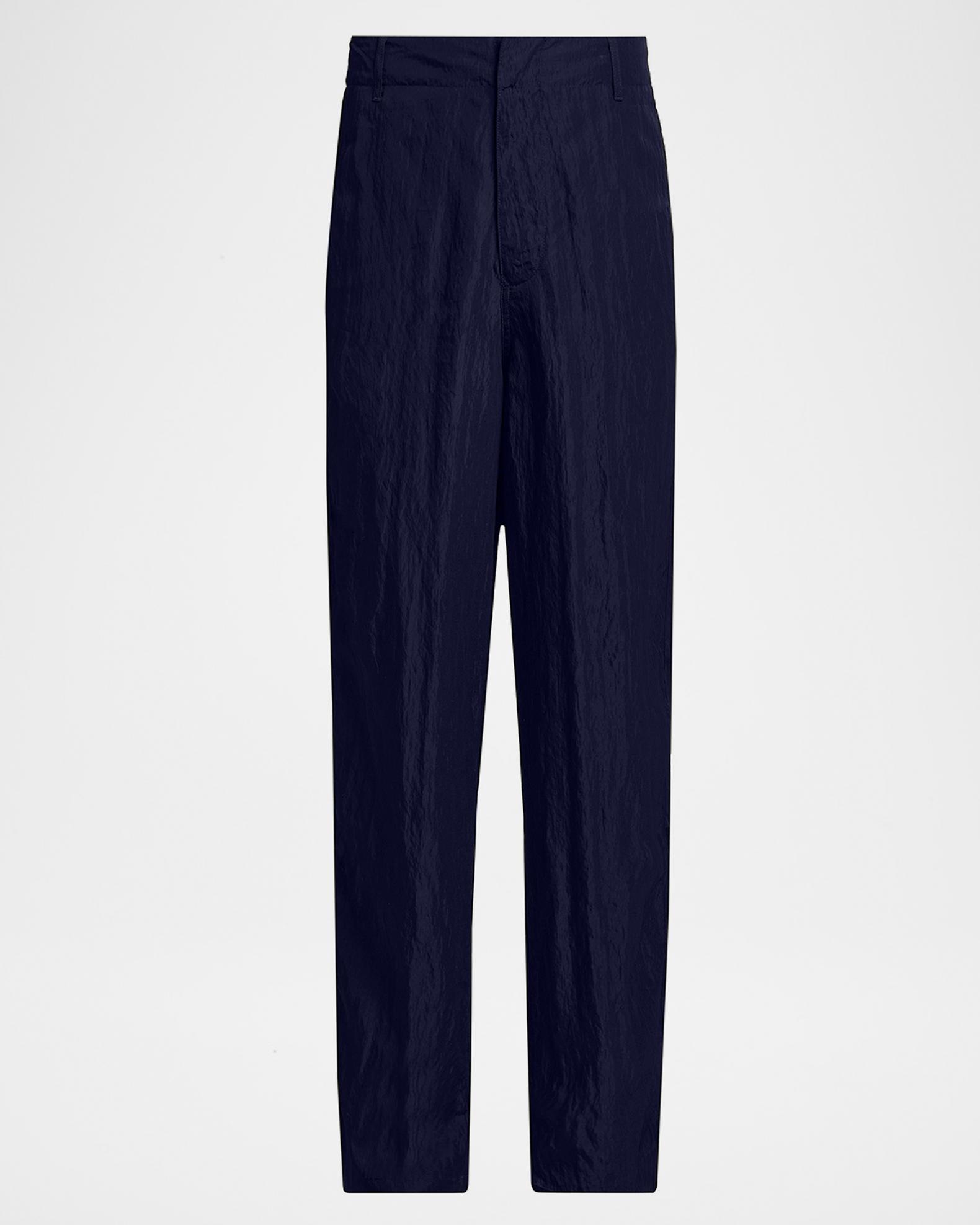 Giorgio Armani Men's Crinkled Viscose Trousers | Neiman Marcus