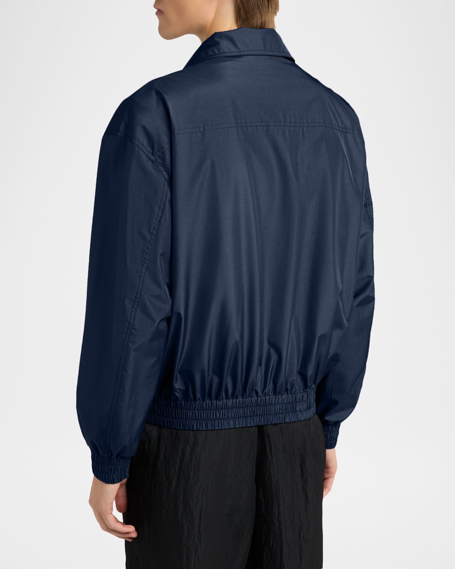 Giorgio Armani Men's Oversized Snap-Front Bomber Jacket | Neiman