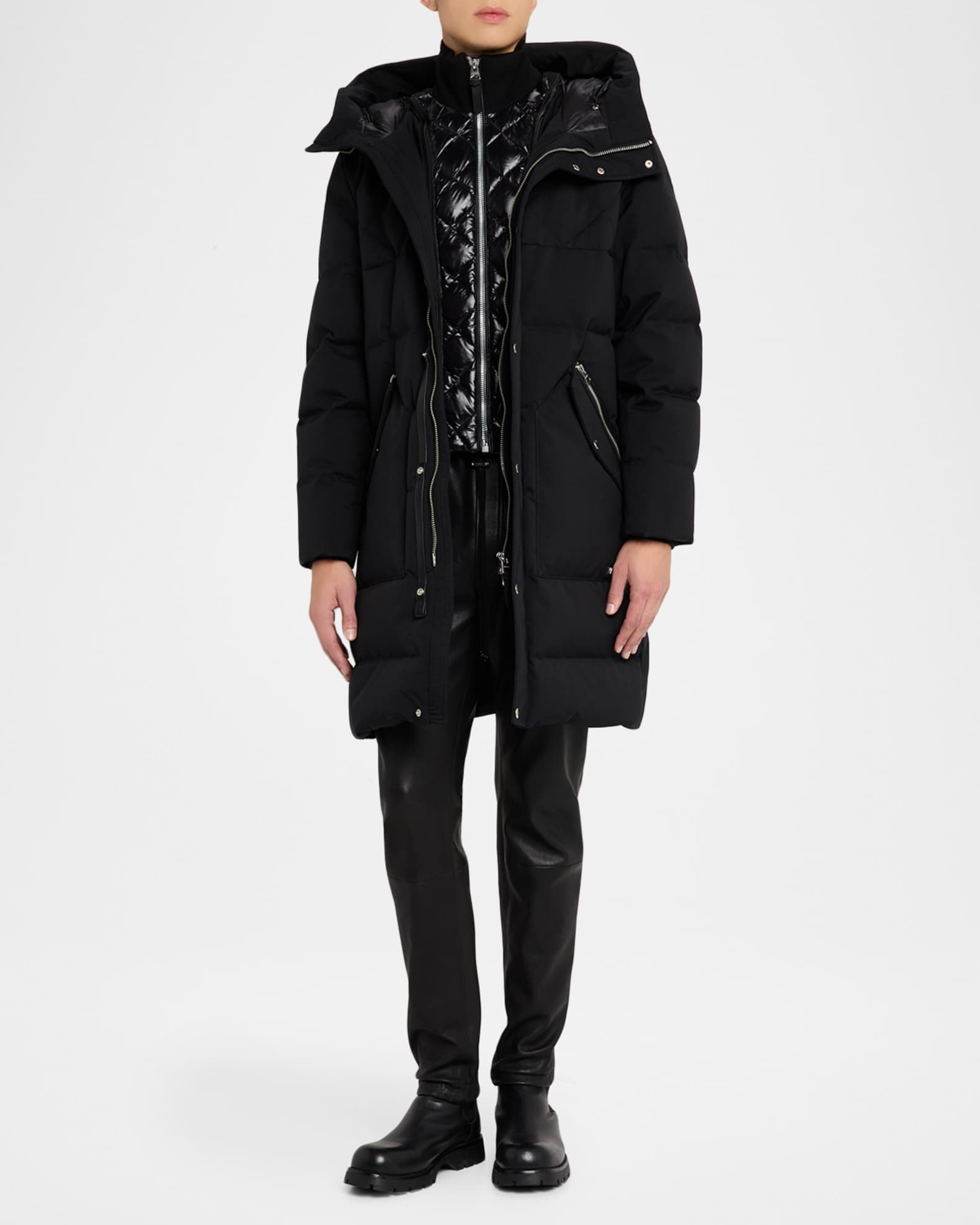 Mackage Men's Werner-Z Quilted Down Parka with Removable Bib