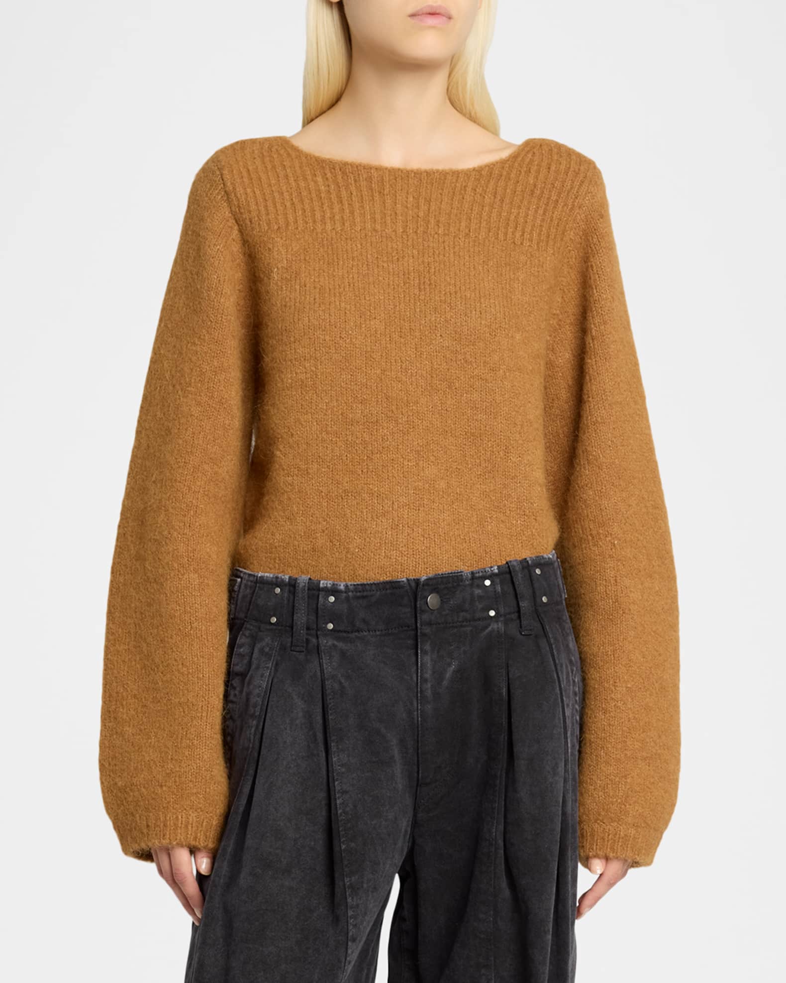 Isabel Marant - ISABEL MARANT  ウール クルーネックニット Isabel Marant Paulane Wool-Blend Sweater | Neiman Marcus