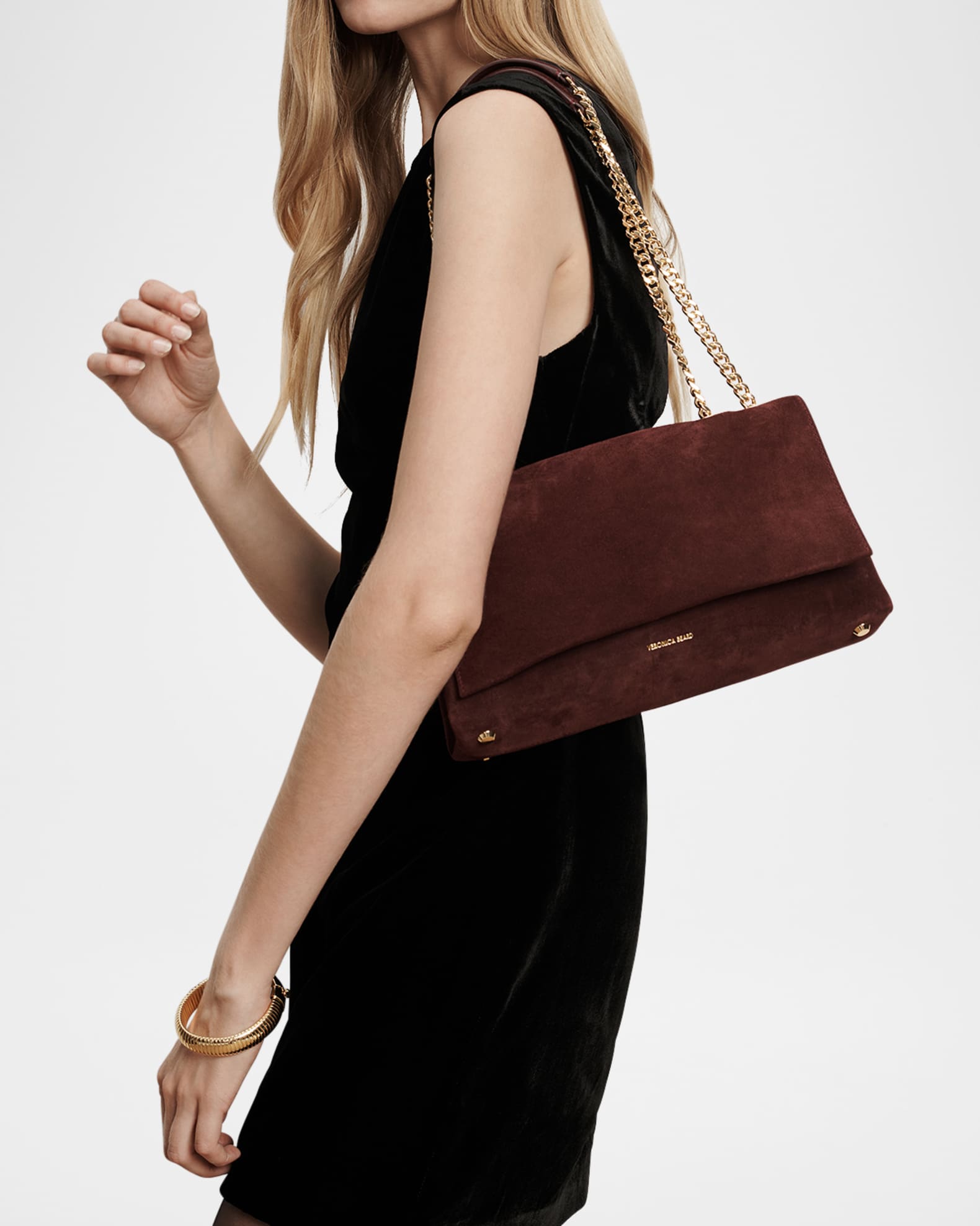 SUEDE VERONICA BEARD VIDA BAG BLACK main image 0