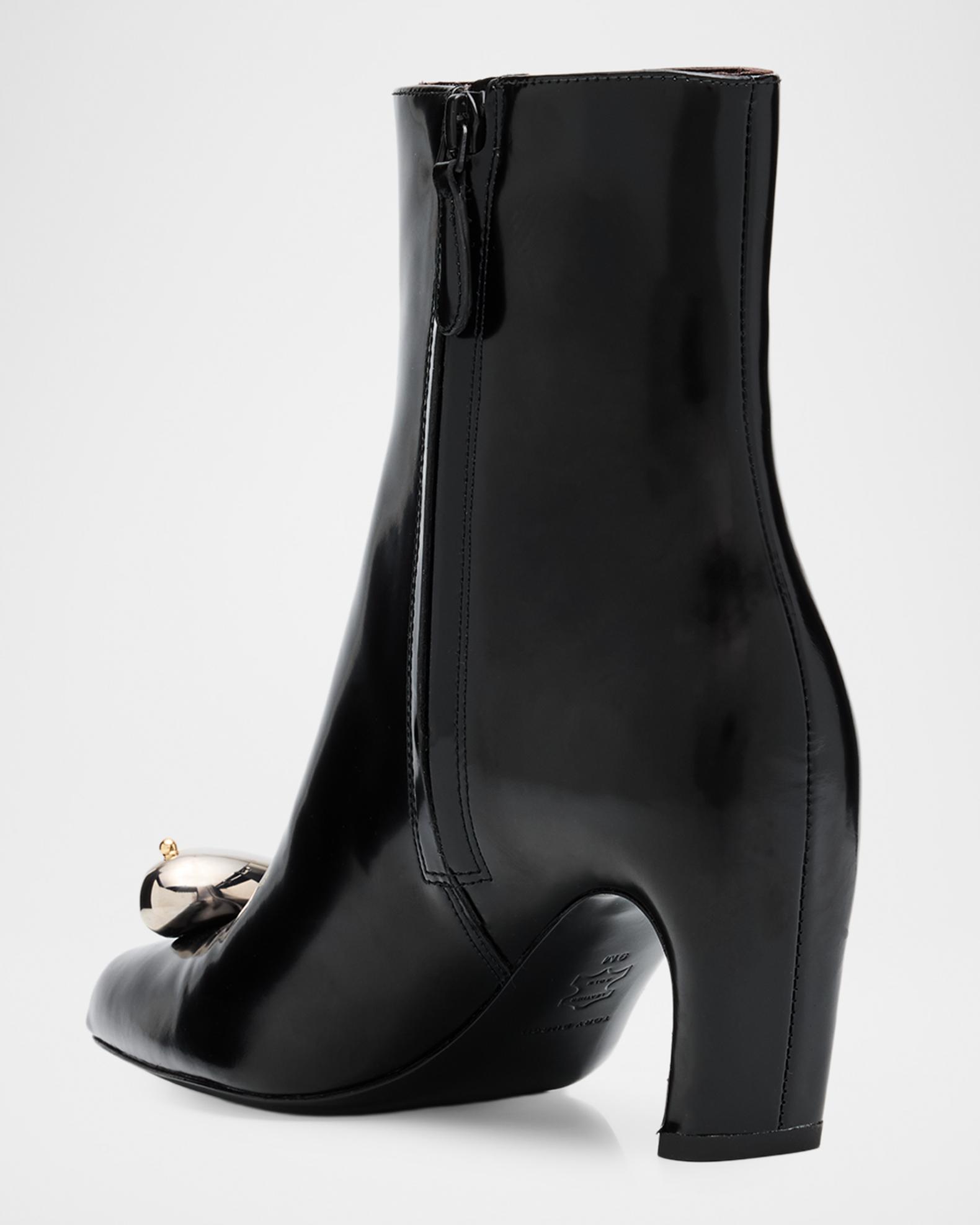 Tory Burch Pierced Leather Ankle Boots | Neiman Marcus