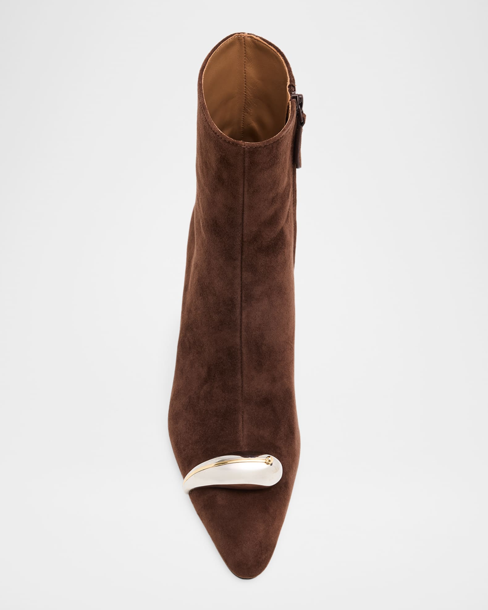 Tory Burch Pierced Suede Ankle Boots | Neiman Marcus