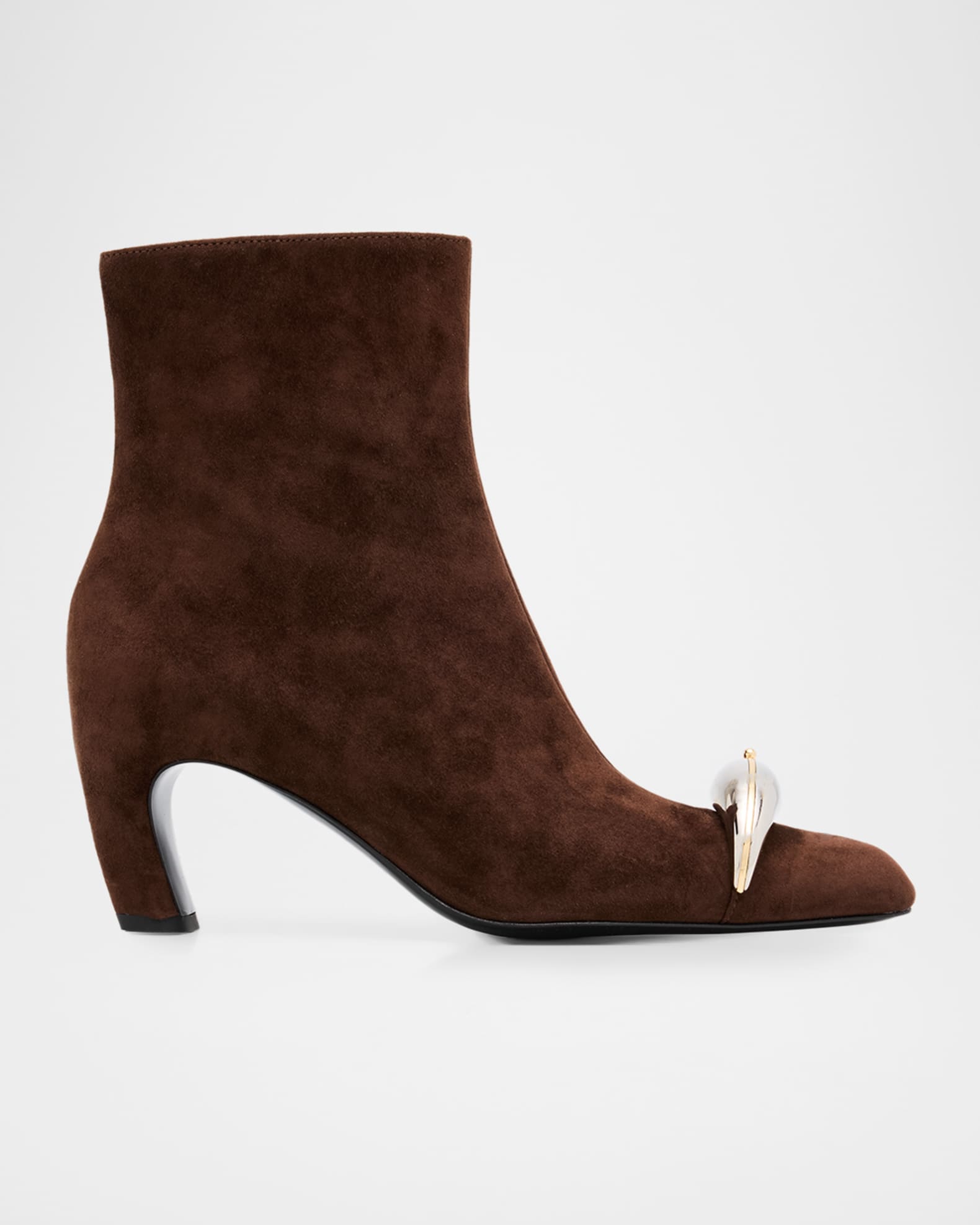 Tory Burch Pierced Suede Ankle Boots | Neiman Marcus