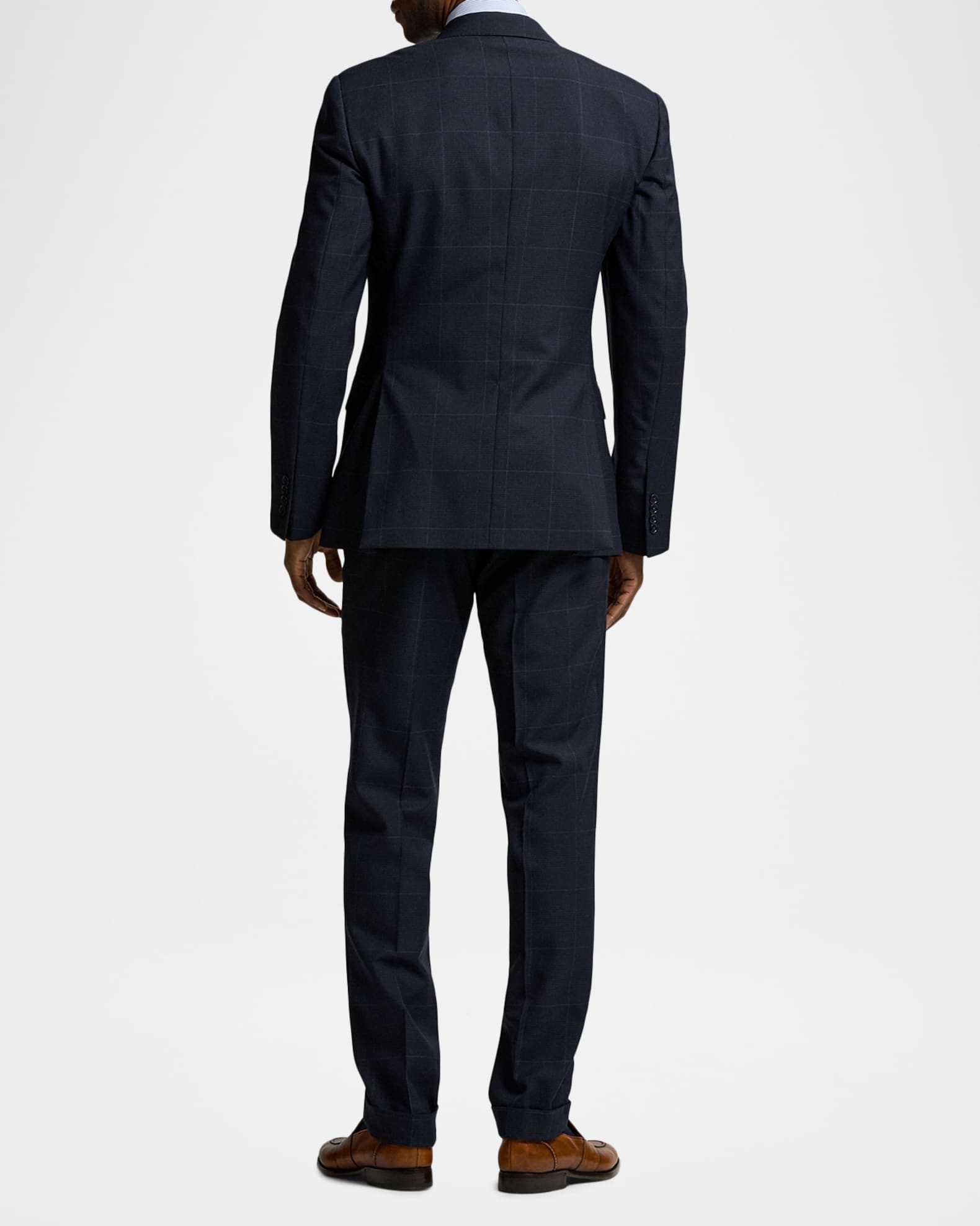 Ralph Lauren Purple Label Men's Kent Hand-Tailored Glen Plaid Suit