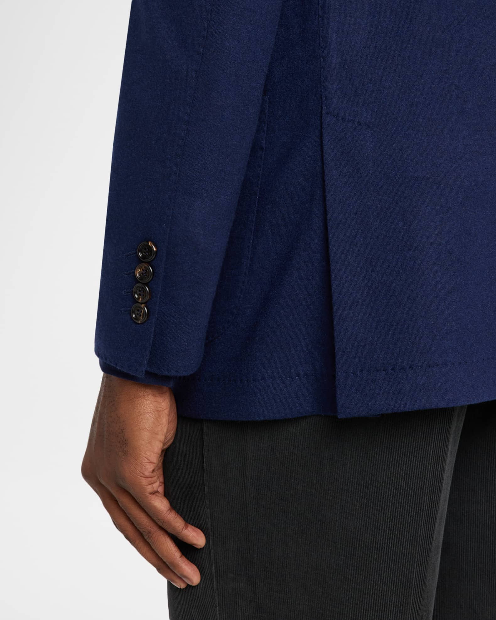 Brunello Cucinelli Men's Cashmere Jersey Patch-Pocket Blazer