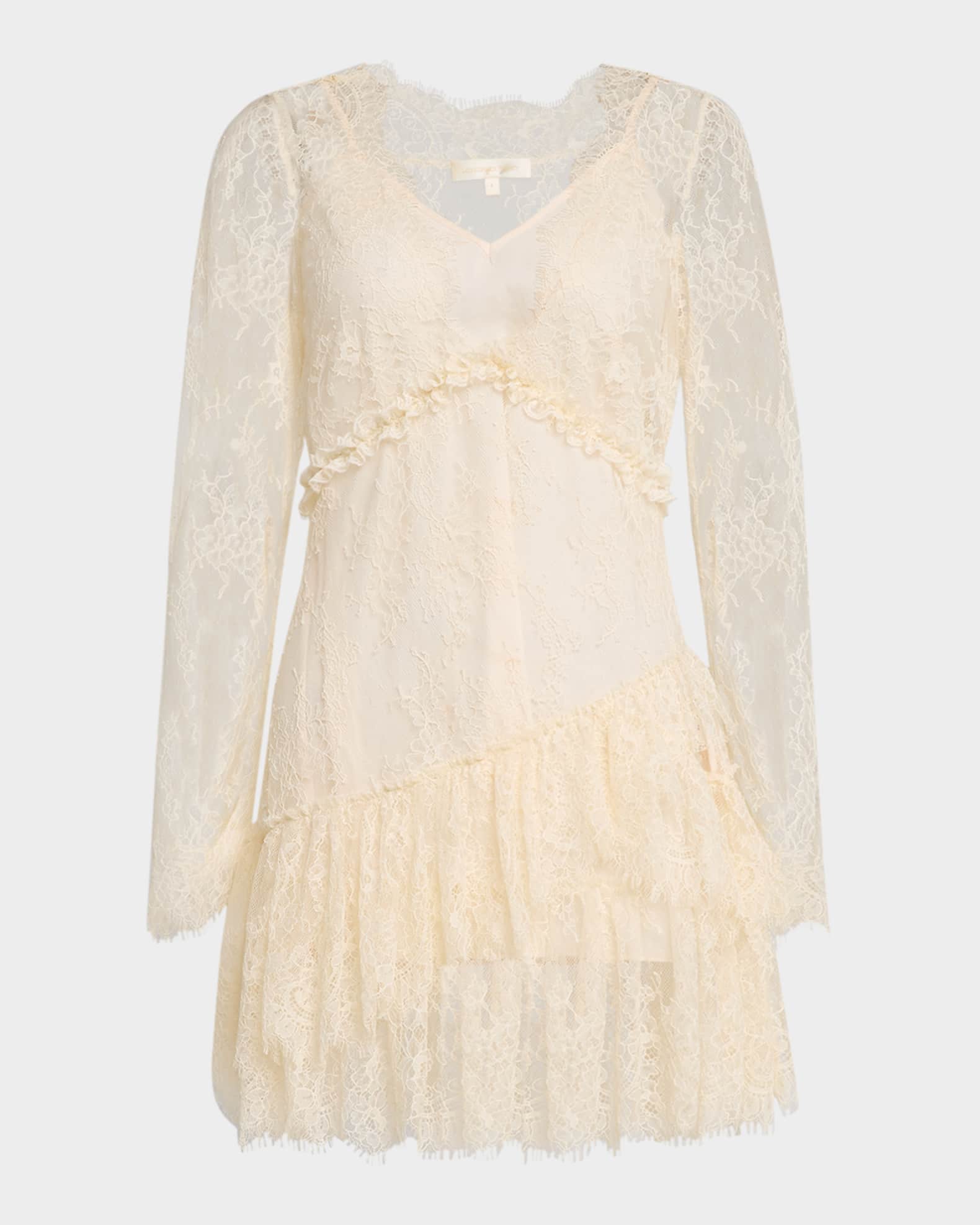 chinese dress ladies Vintage Scallop Neck Lace Tea Length City Wedding Dress main image 1