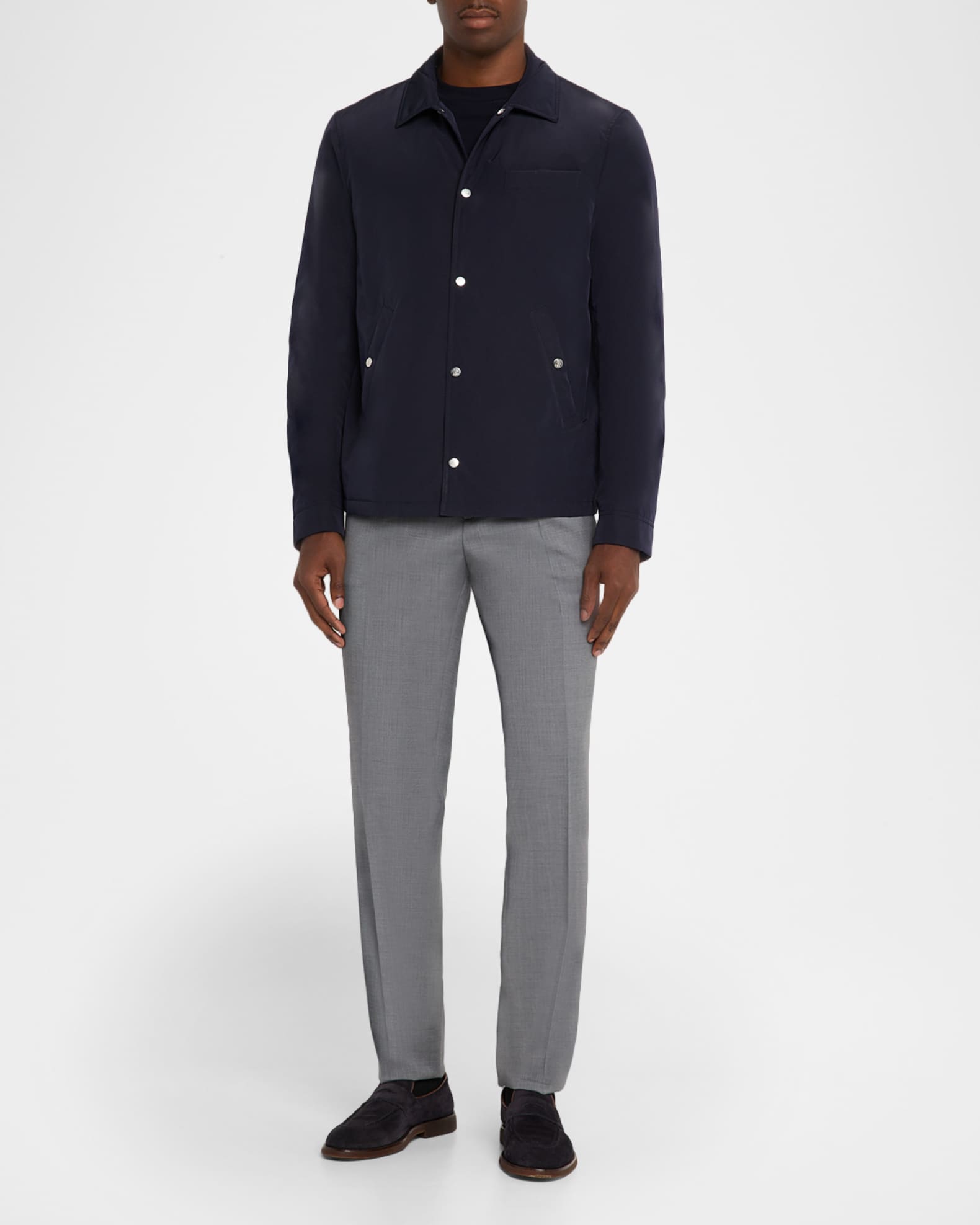 Brunello Cucinelli Men's Shirt-Style Water-Resistant Jacket