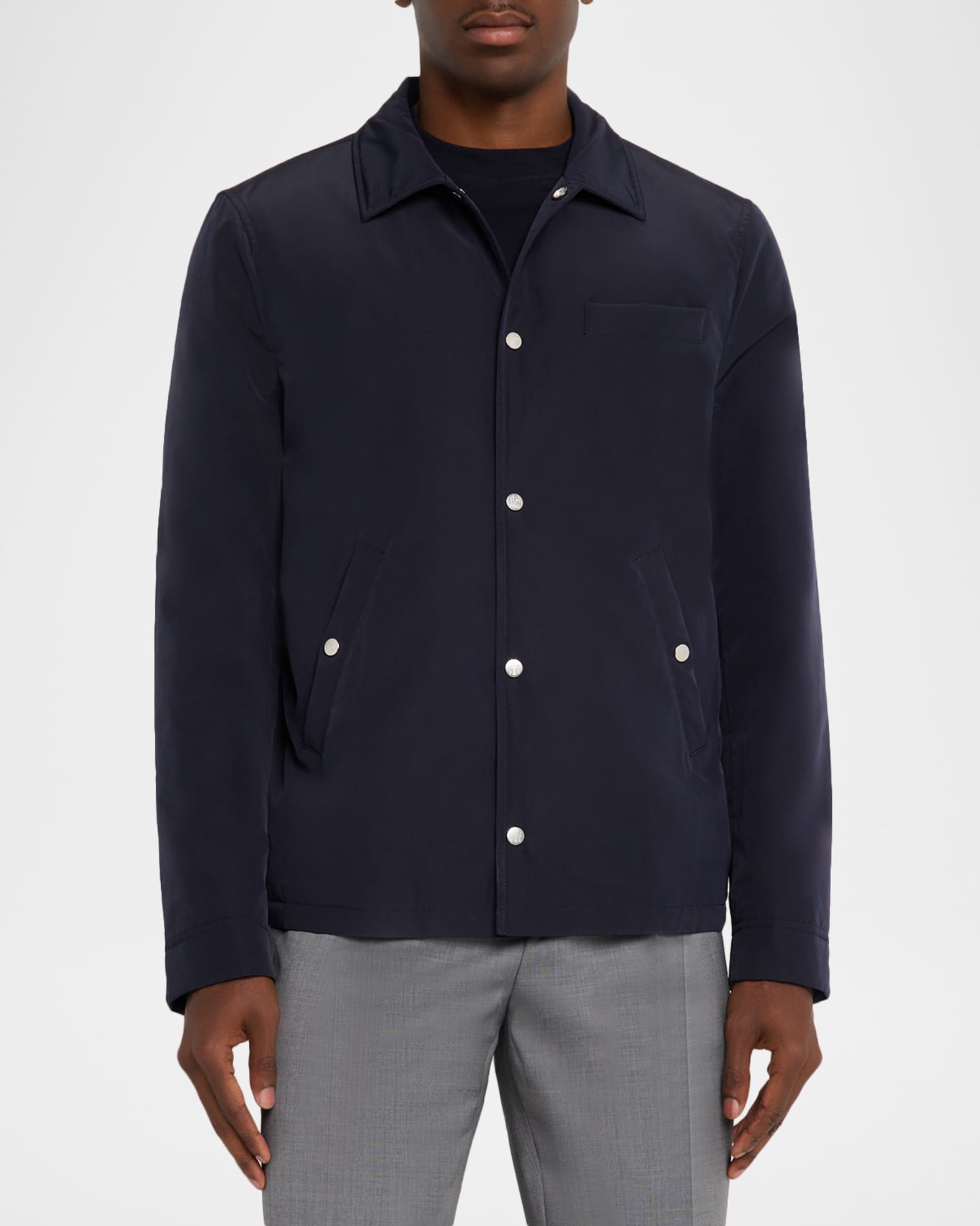 Brunello Cucinelli Men's Shirt-Style Water-Resistant Jacket