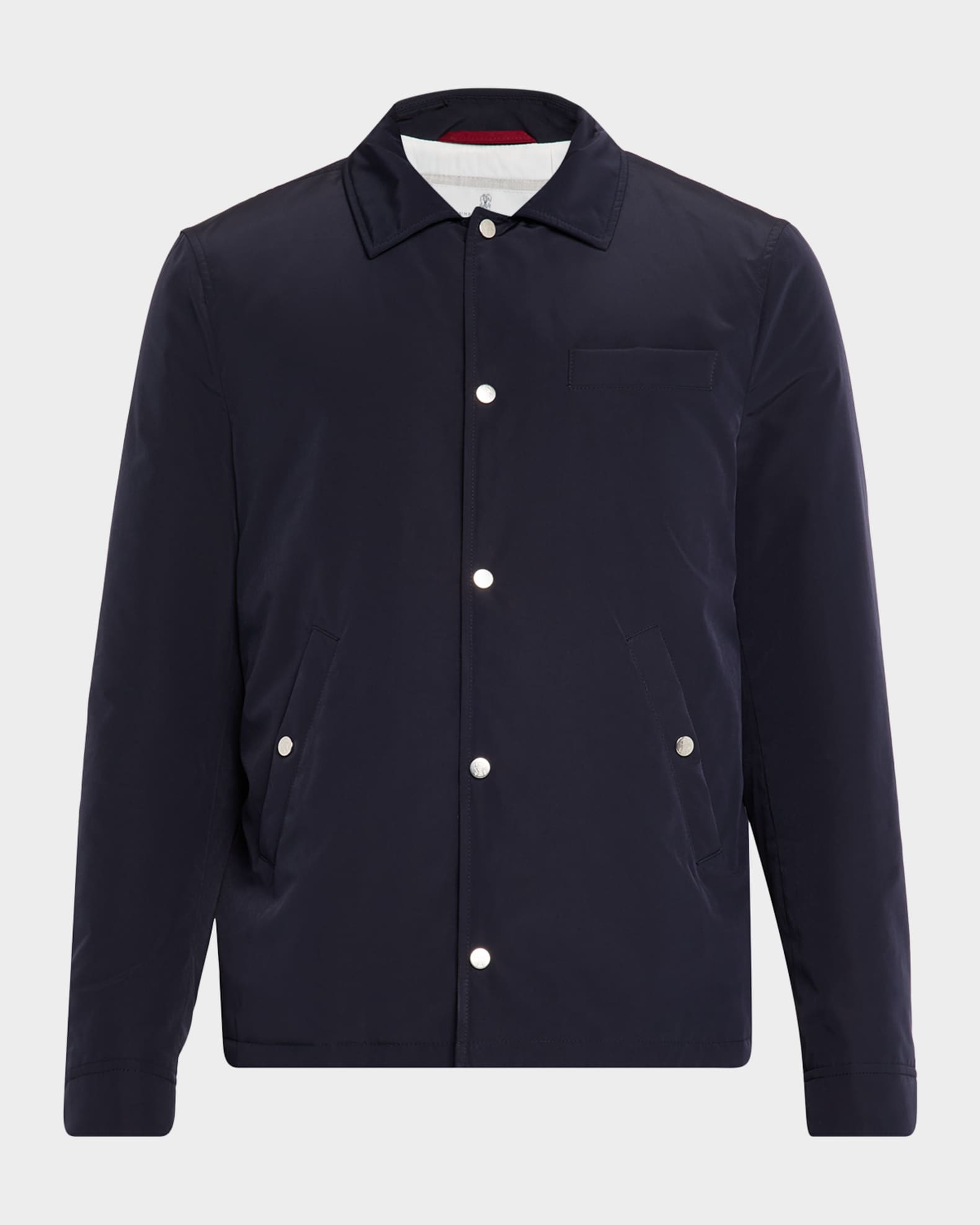 Brunello Cucinelli Men's Shirt-Style Water-Resistant Jacket