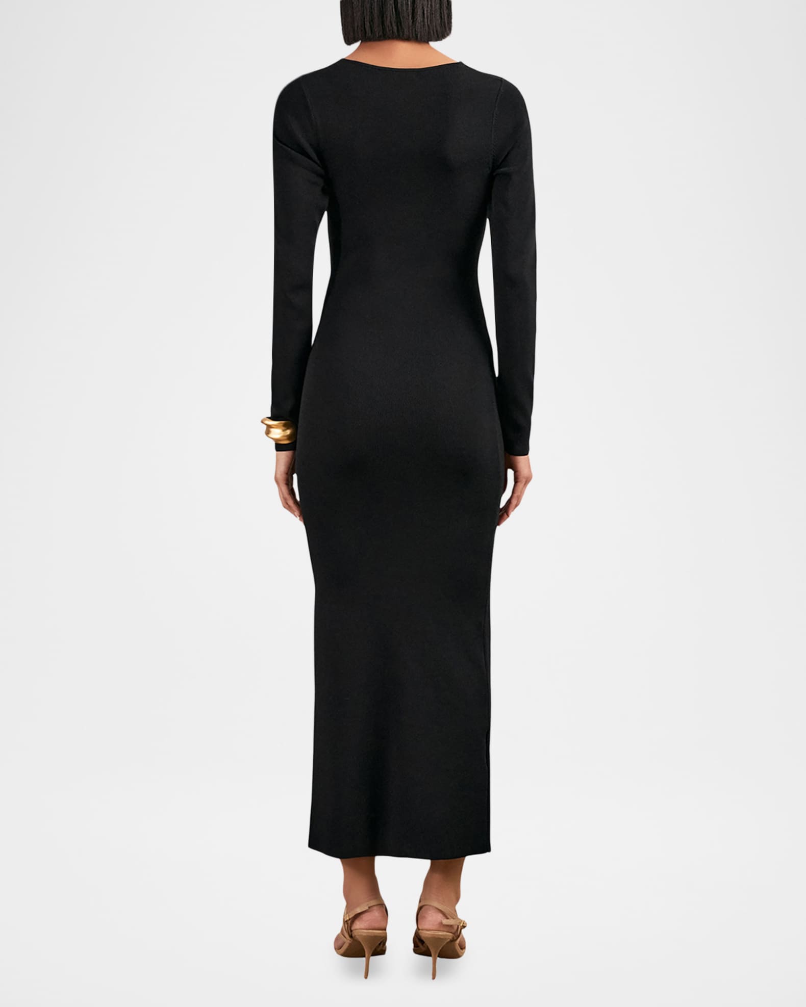 Reiss Sophia Wrap-Front Knit Bodycon Midi Dress | Neiman Marcus