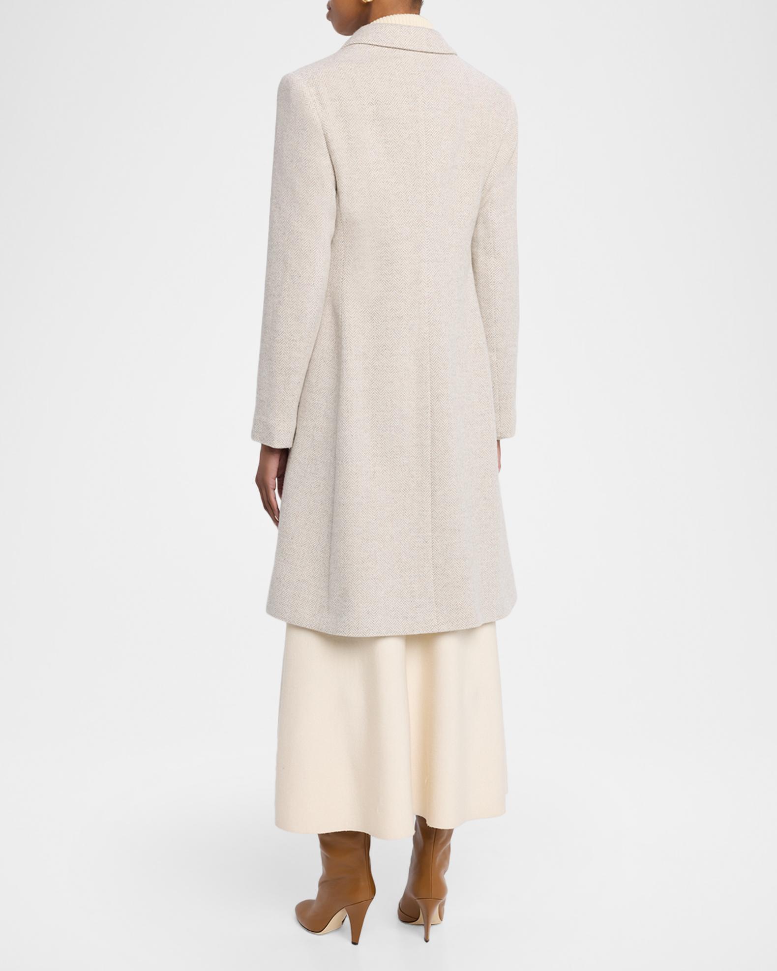 Polo Ralph Lauren Single-Button Herringbone Coat | Neiman Marcus