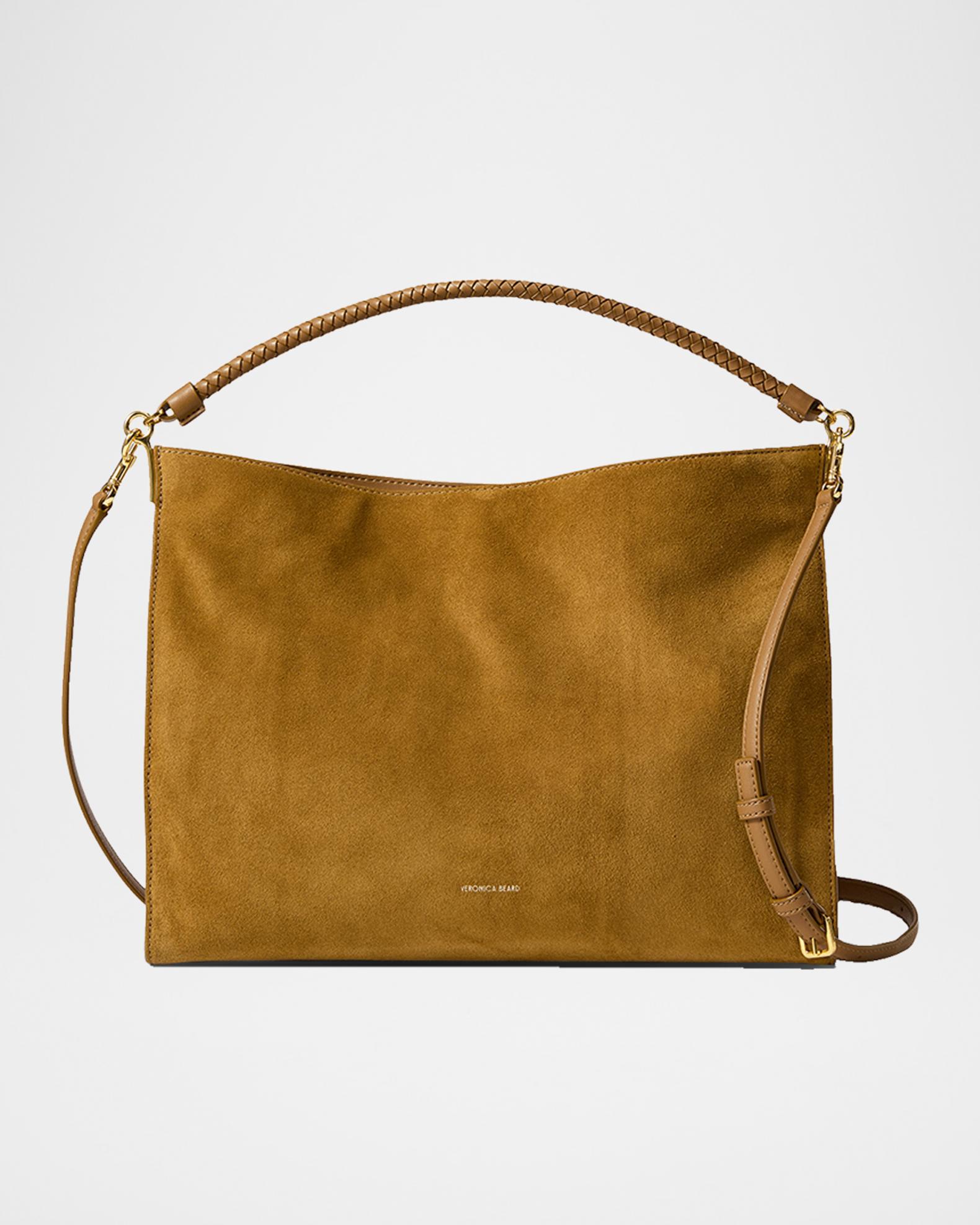 Veronica Beard Vida Slouchy Suede Shoulder Bag | Neiman Marcus