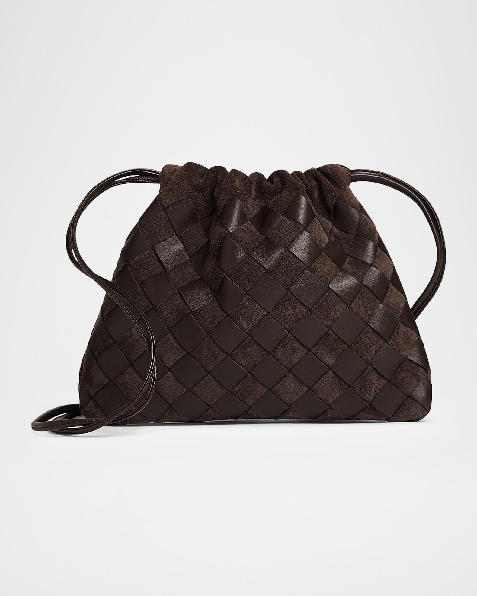 Bottega Veneta Small Leather & Suede Pouch Bag | Neiman Marcus