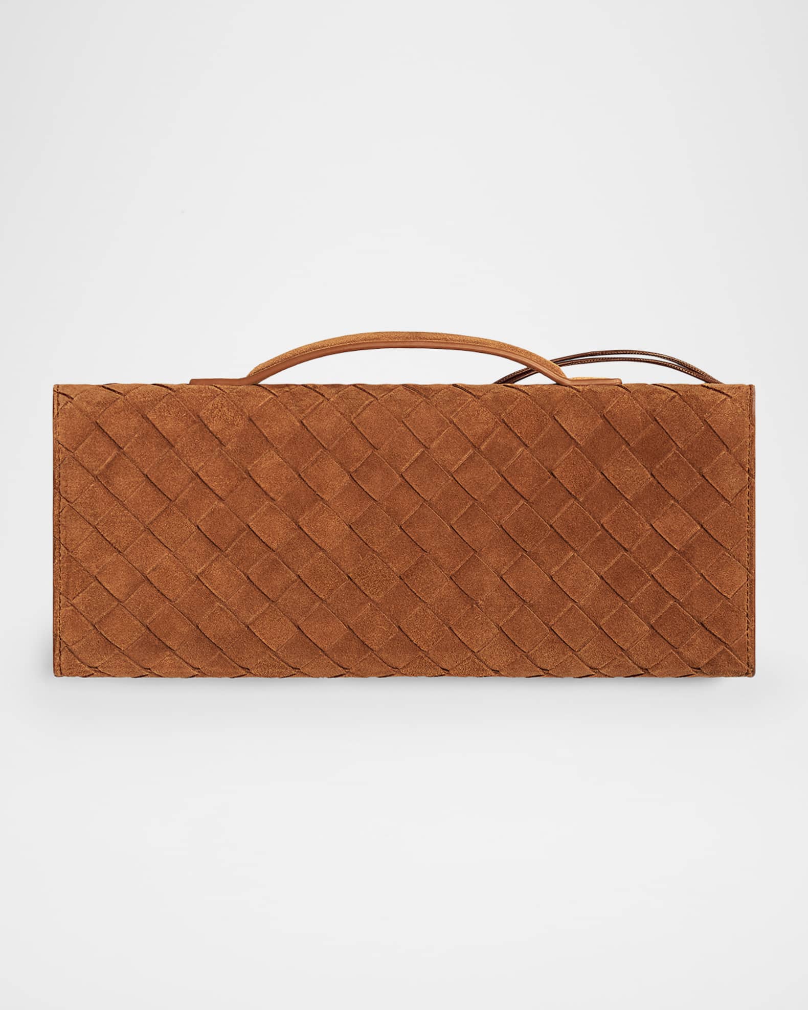Bottega Veneta Andiamo Leather Clutch Bag | Neiman Marcus
