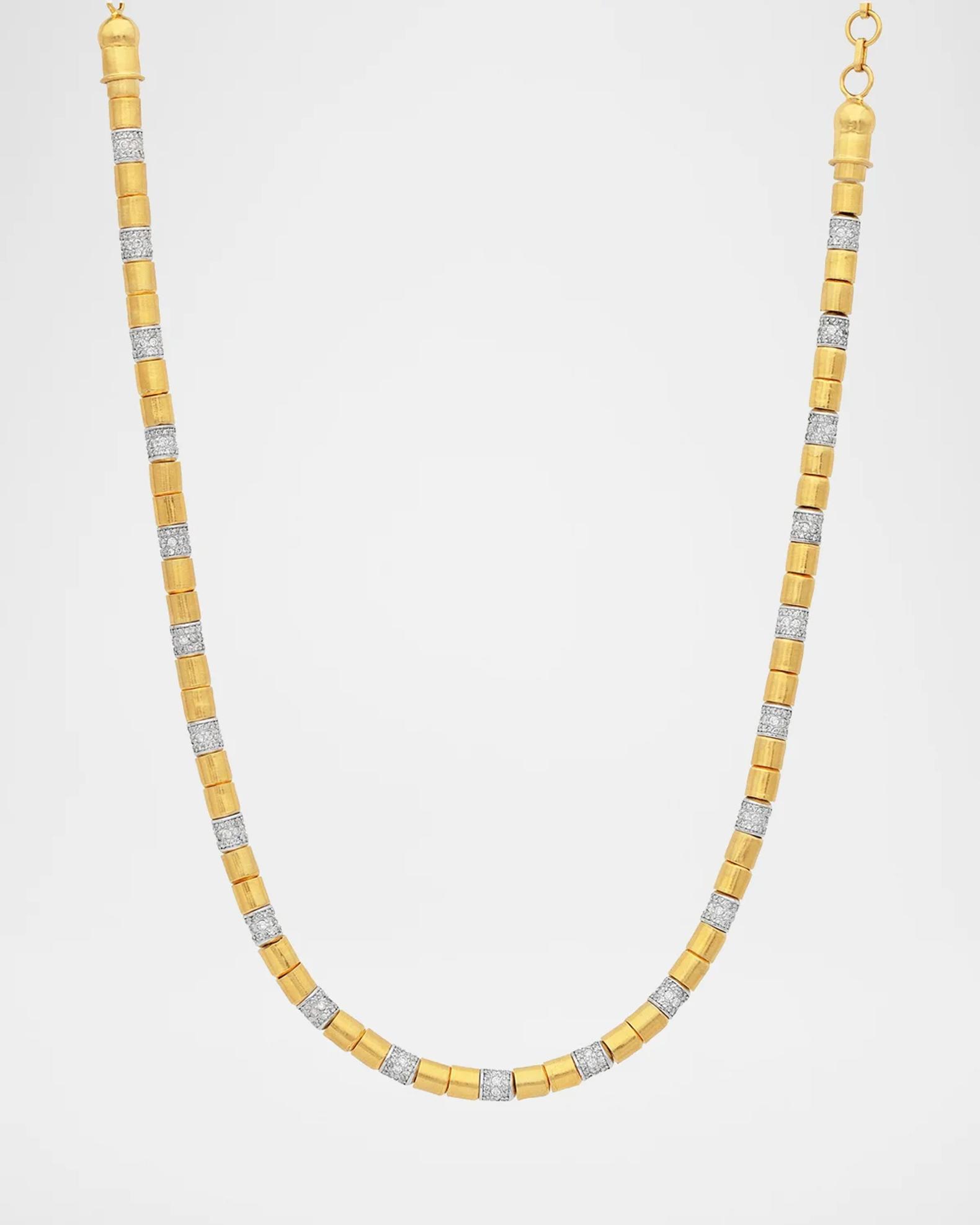 Gurhan Vertigo 24K Yellow Gold, 18K White Gold & 5.59 TCW Diamond Short ...