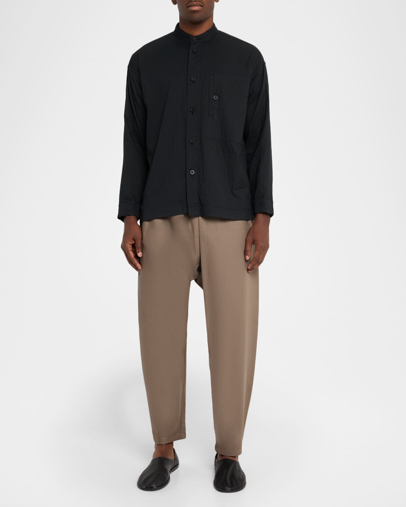 Homme Plisse Issey Miyake Men's Double-Faced Cotton Button-Down