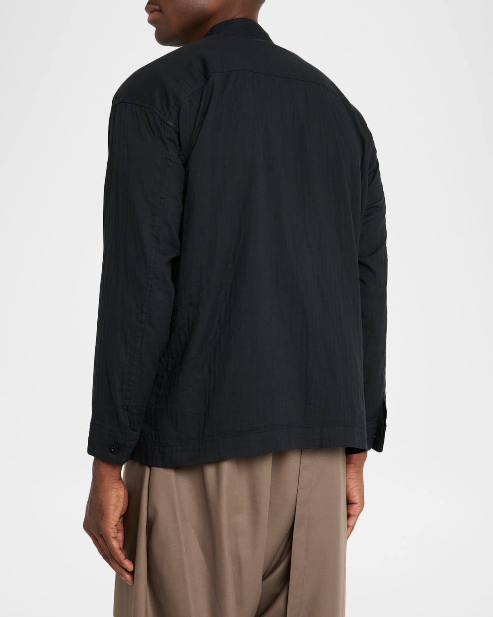HOMME PLISSÉ ISSEY MIYAKE シャツ　サイズ2 Homme Plisse Issey Miyake Men's Double-Faced Cotton Button-Down