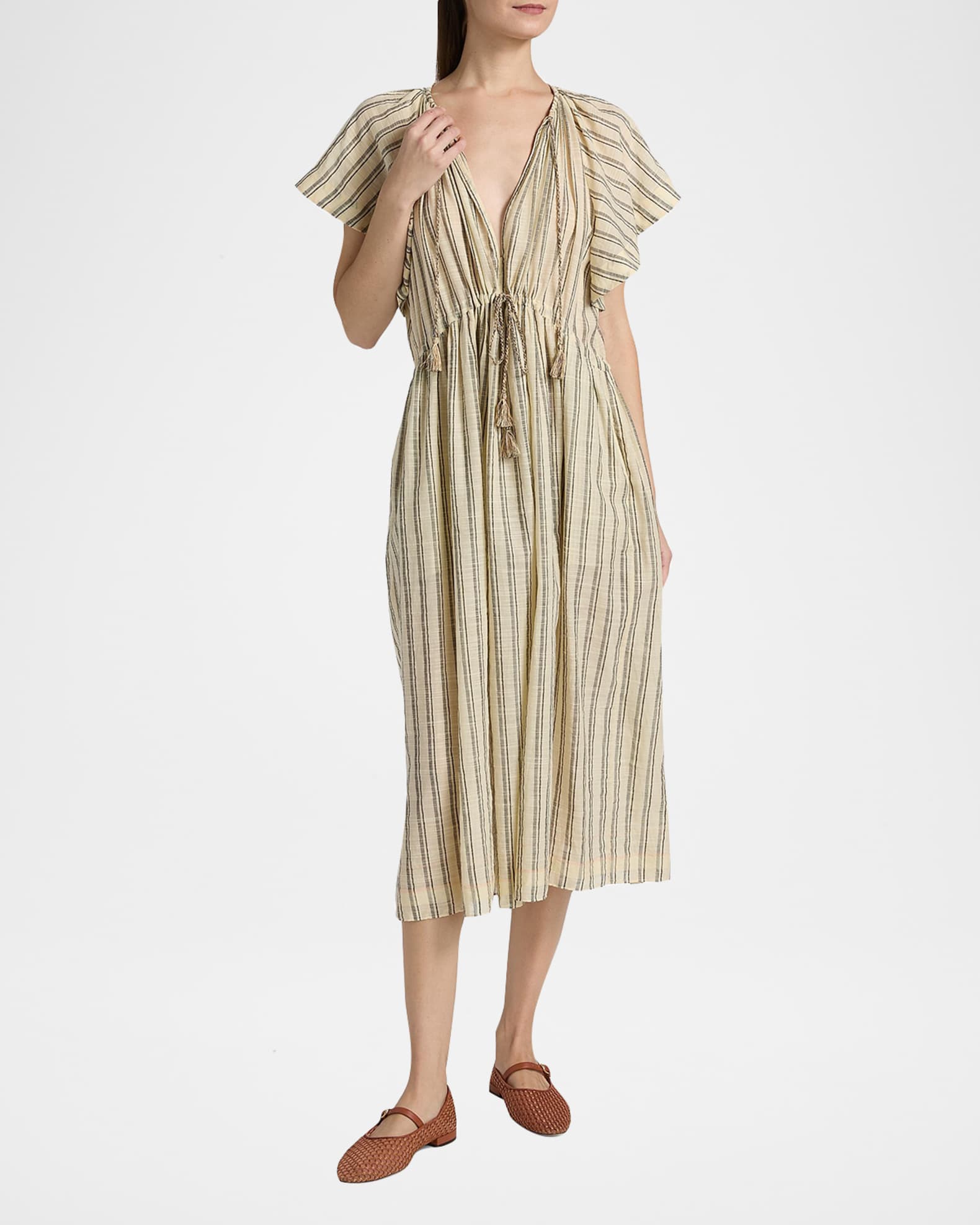 green emerald velvet dress ULLA JOHNSON ORLA DRESS