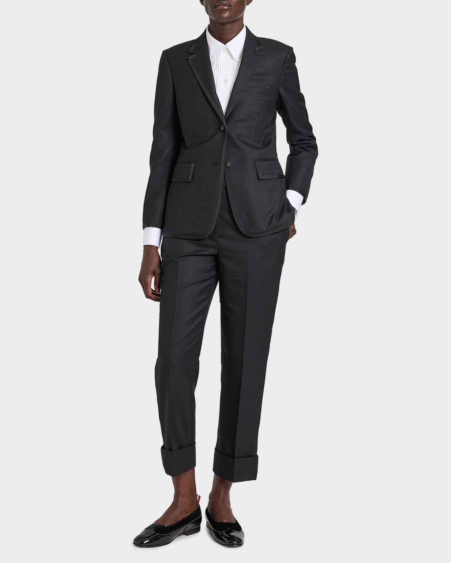 Thom Browne Classic Single-Breasted Blazer Jacket | Neiman Marcus
