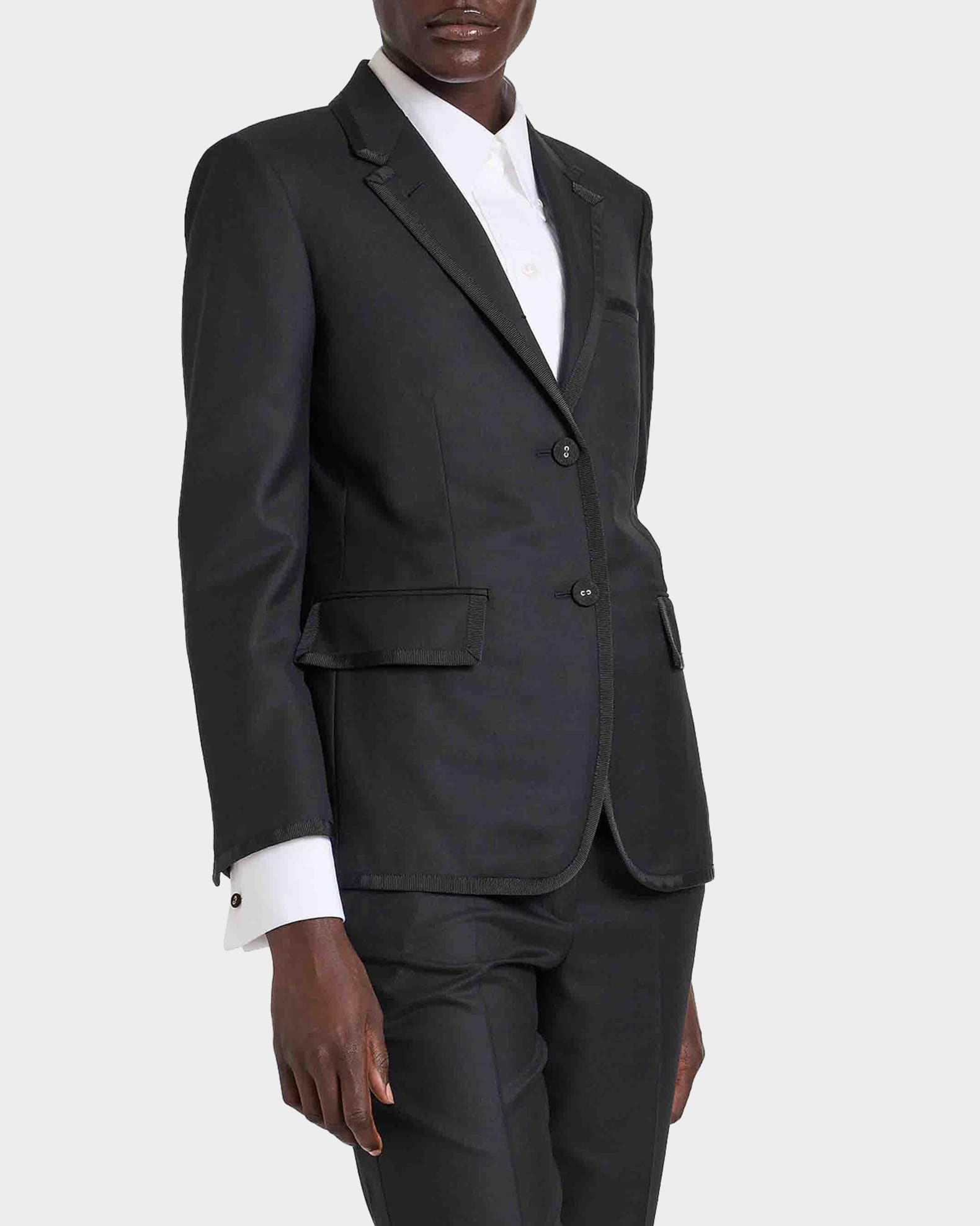 Thom Browne Classic Single-Breasted Blazer Jacket | Neiman Marcus