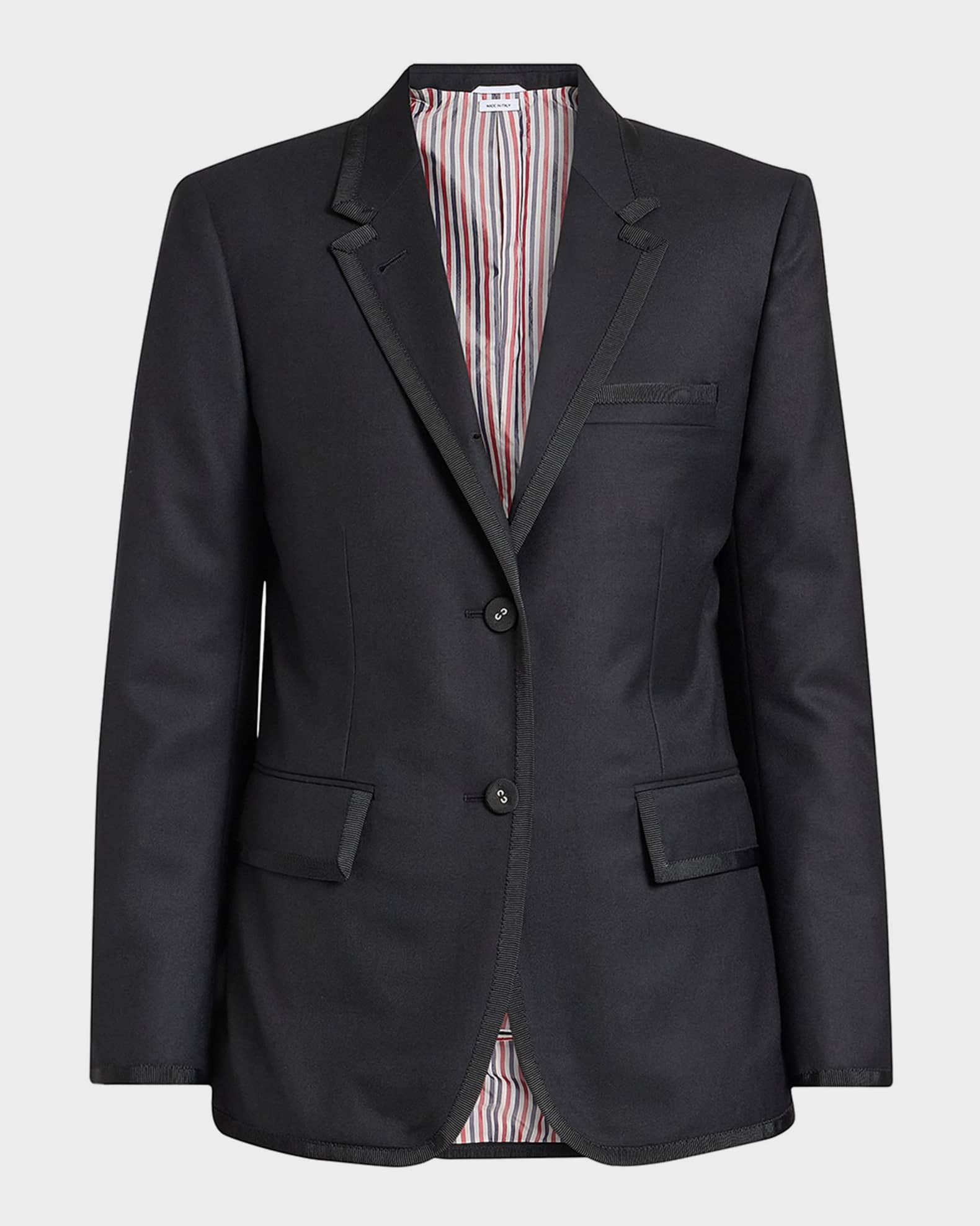 Thom Browne Classic Single-Breasted Blazer Jacket | Neiman Marcus