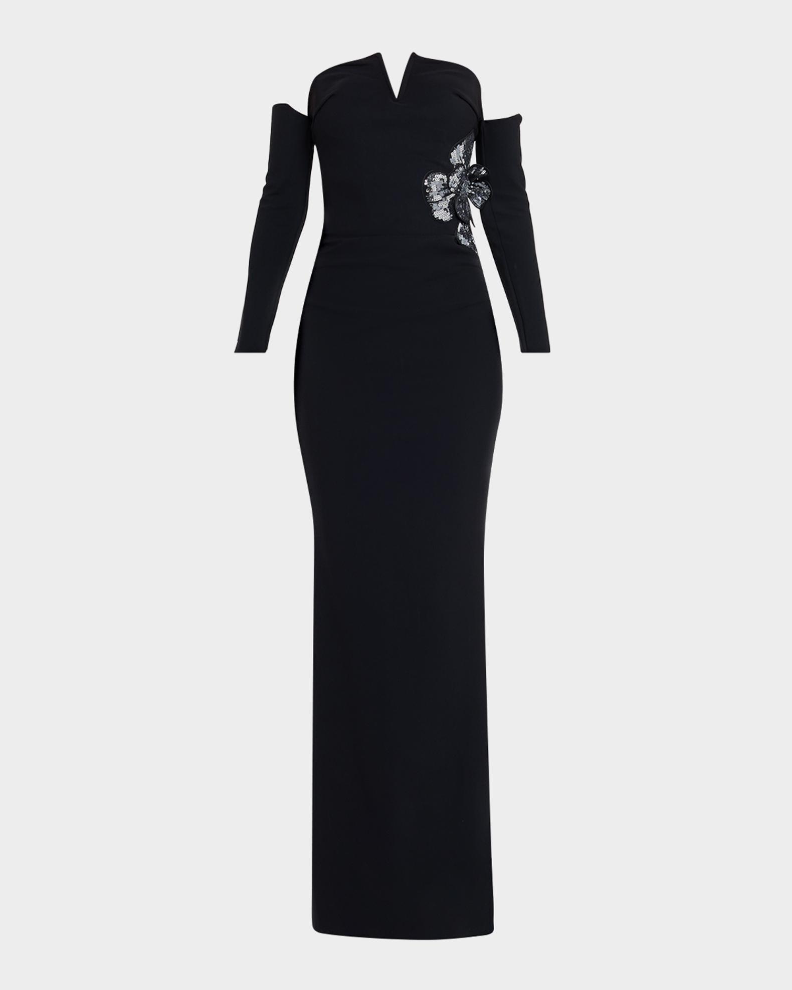 chiara boni la petite robe off the shoulder maxi dress Off-The-Shoulder Long Dress
