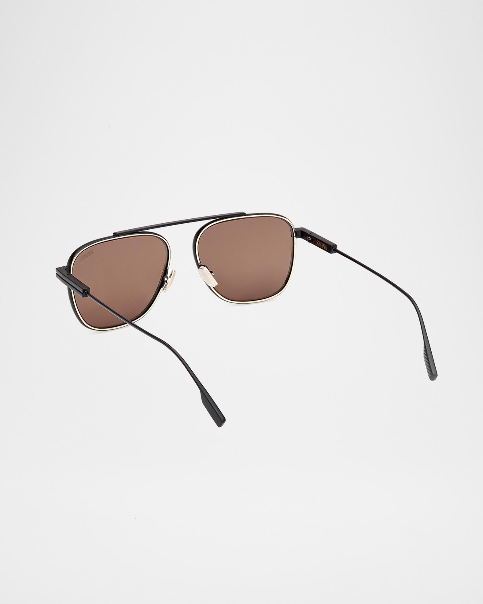ZEGNA Orizzonte I Metal Navigator Sunglasses | Neiman Marcus