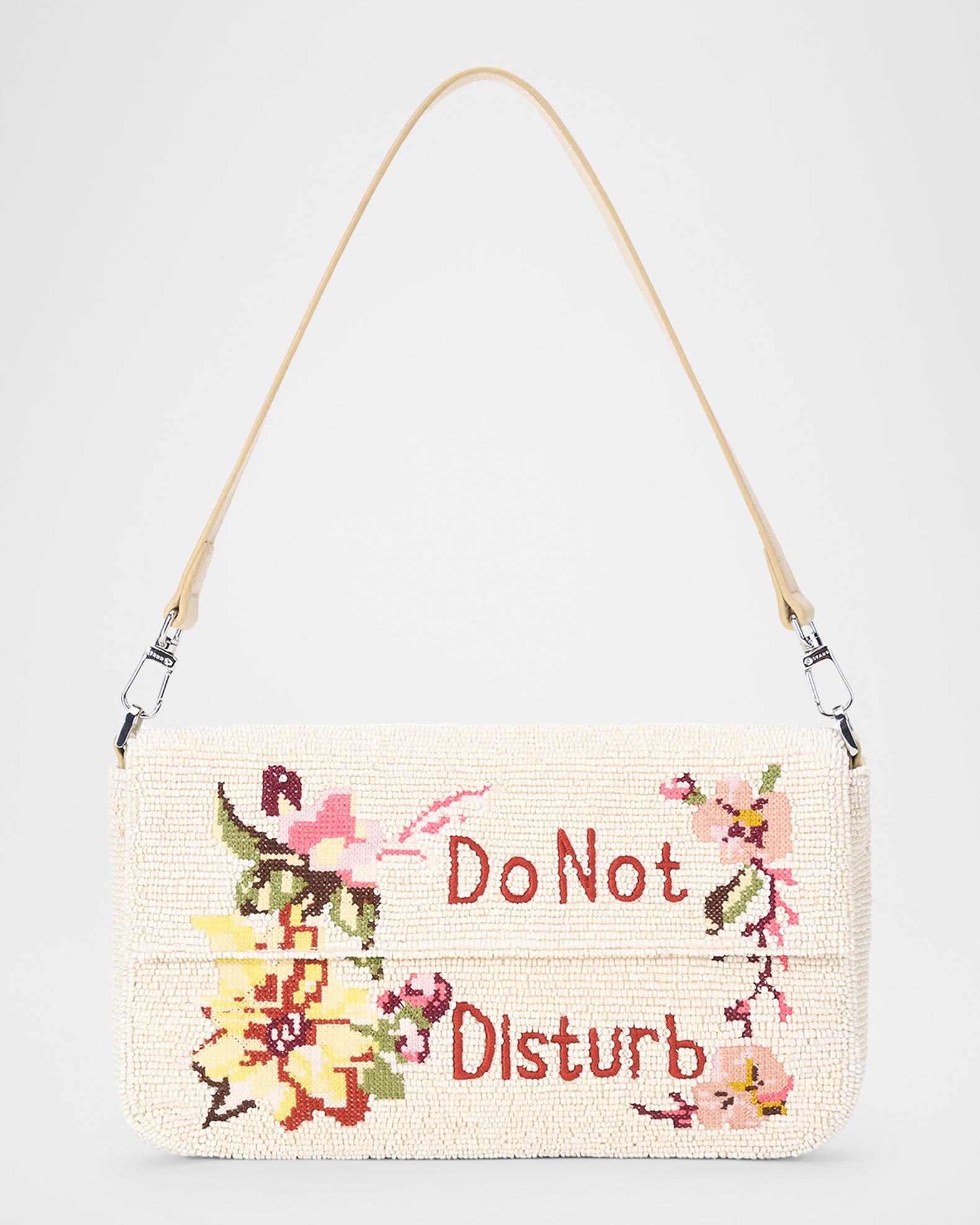 STAUD Timmy Beaded Floral-Embroidered Shoulder Bag | Neiman Marcus