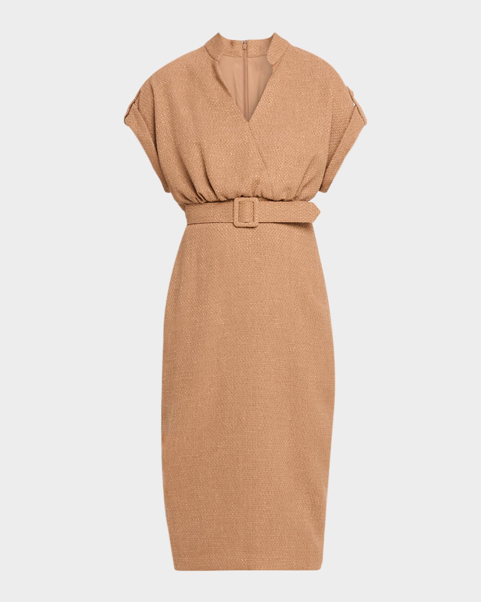 belted bodycon dress Zip Up Belted Bodycon Dress – Amy's Cart main image 0