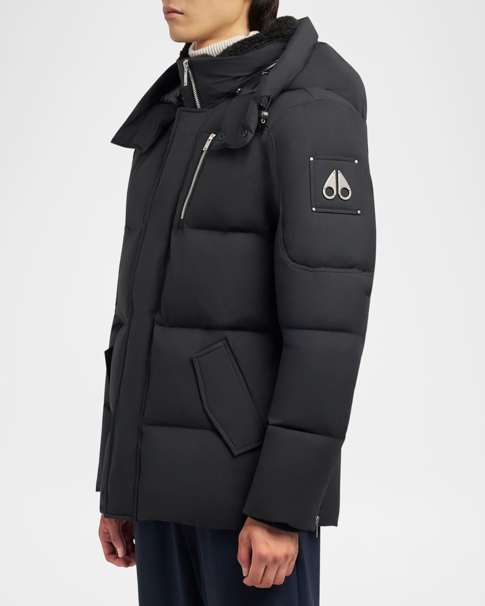 Moose Knuckles Men's Everest 3Q Puffer Jacket With Detachable Hood