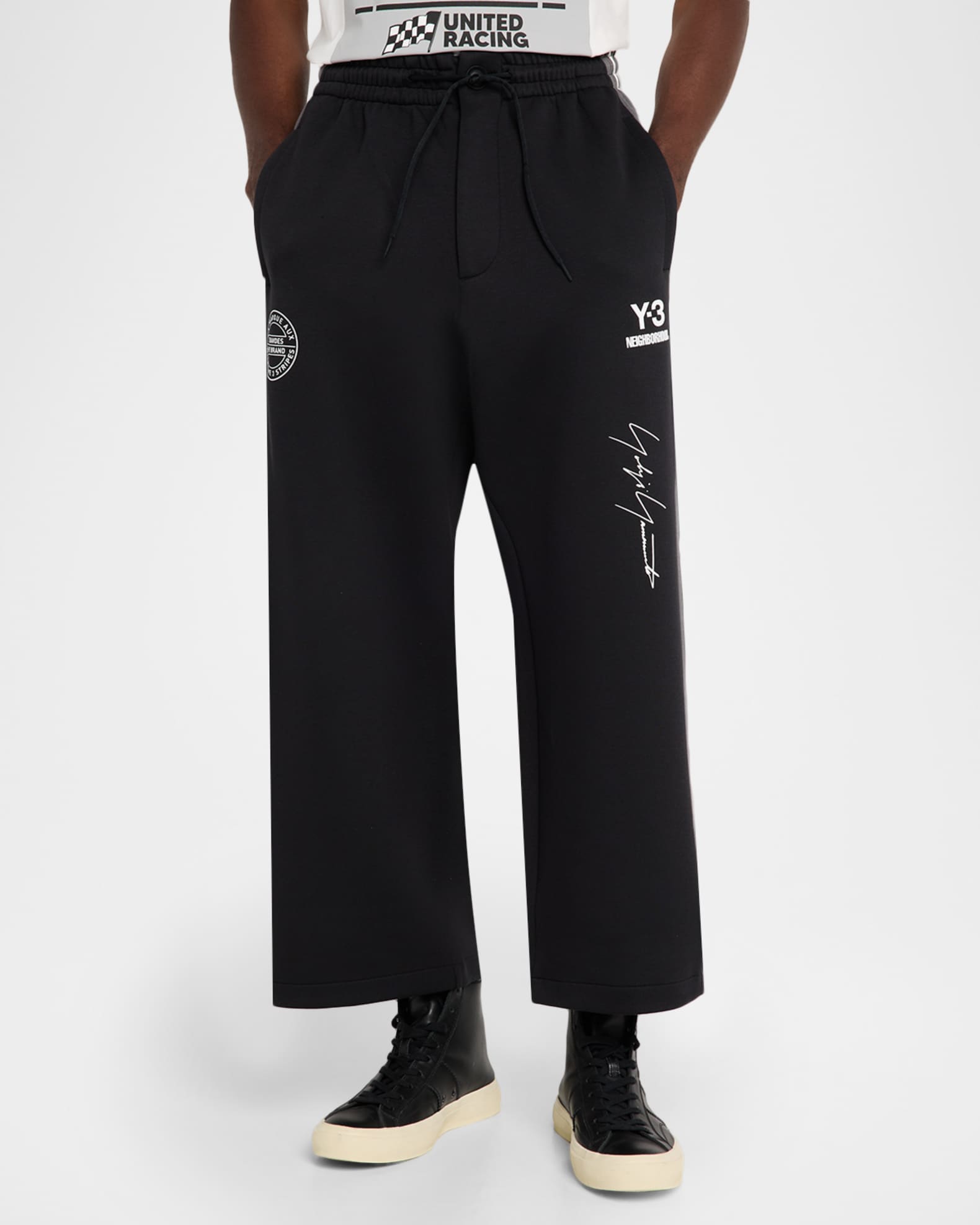 パンツ Y-3 TRACK PANTS Y-3 x NEIGHBORHOOD Men's Loose Fit Track Pants | Neiman Marcus