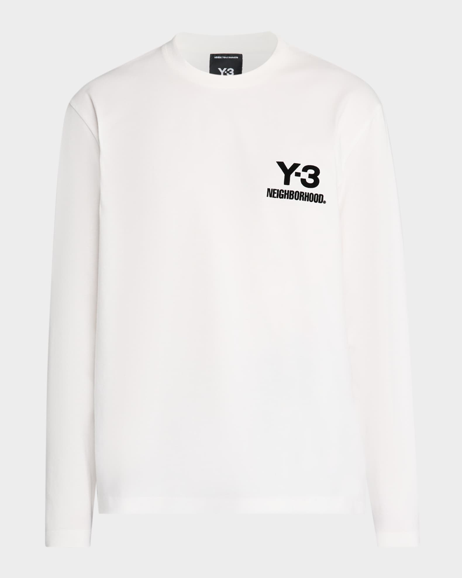 Y-3 x NEIGHBORHOOD Men's Long-Sleeve Logo T-Shirt | Neiman Marcus
