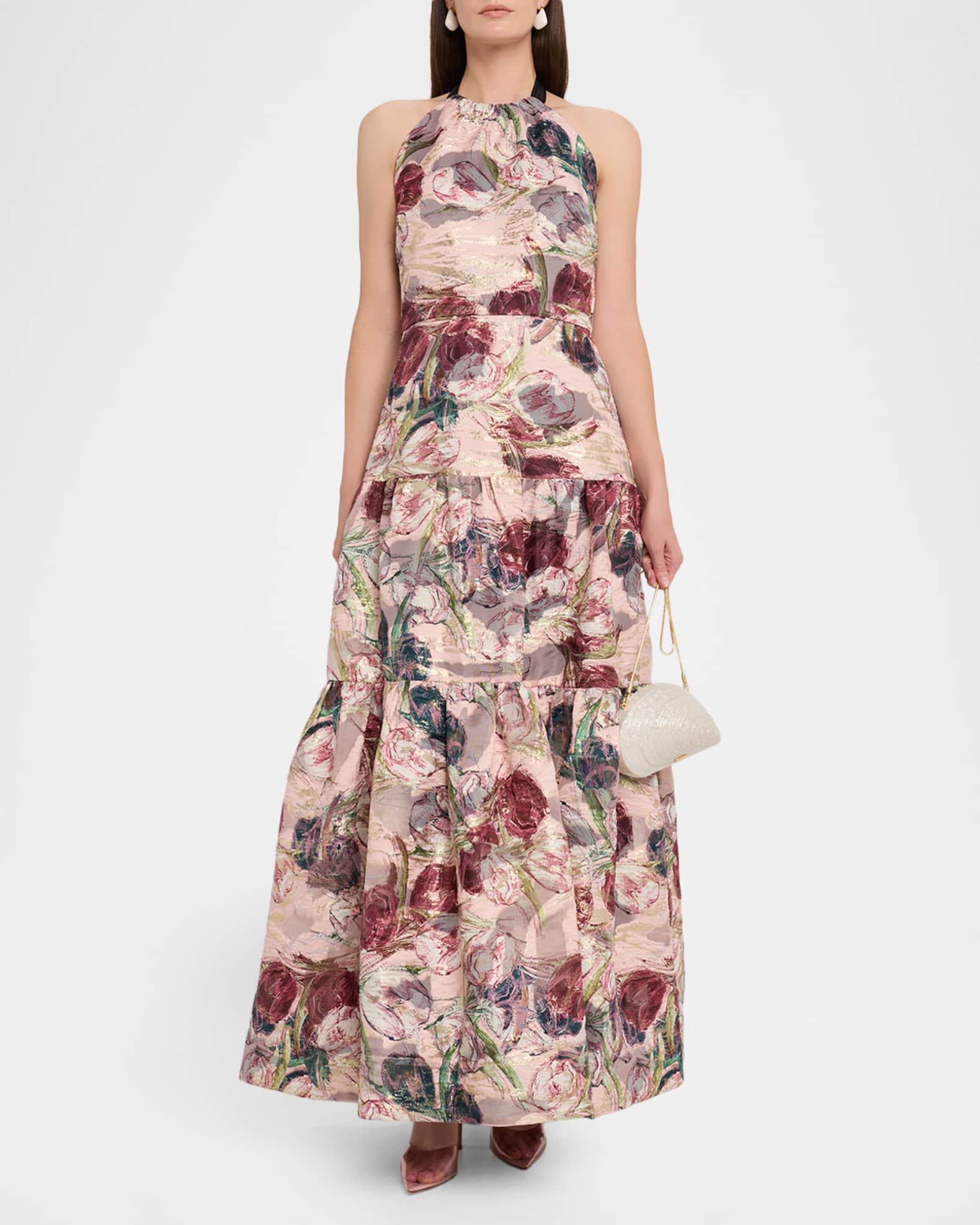 strapless open back dress Bustier Pleated Tulle Fit & Flare Midi Dress