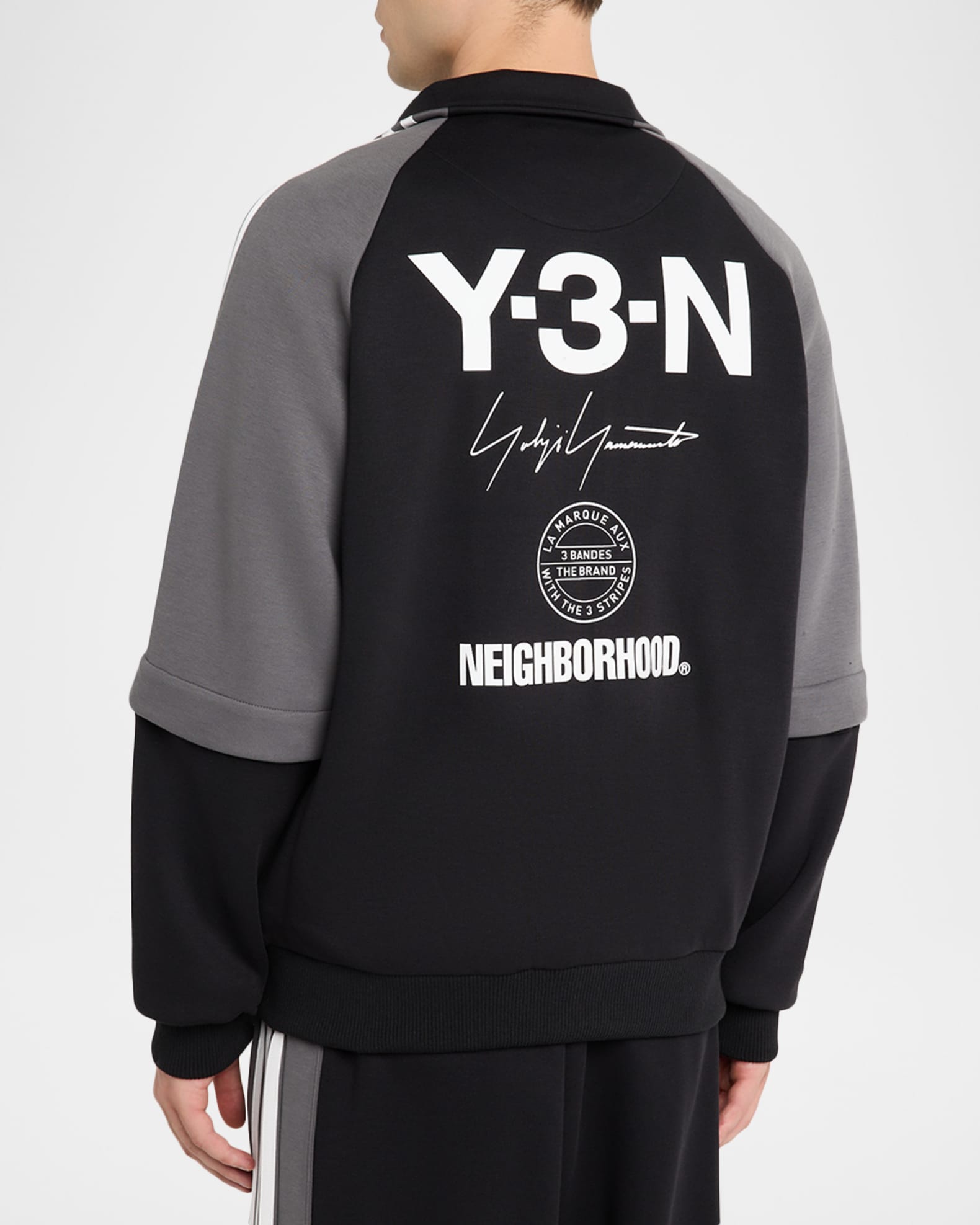 Y-3 x NEIGHBORHOOD Men's Track Top Full-Zip Sweater | Neiman Marcus