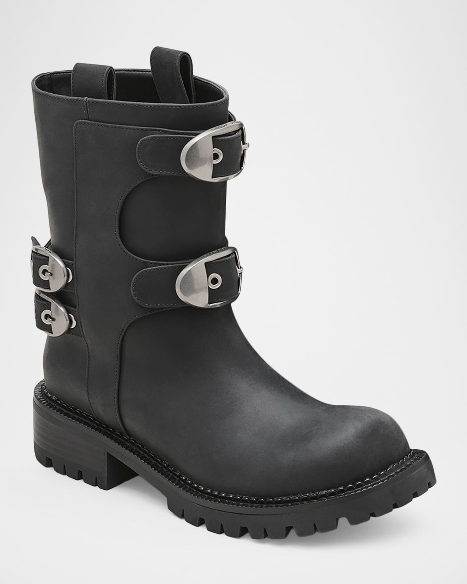 Kiki's Leather Craft Factory/オーダー品/ Marc Jacobs The Kiki Leather Moto Ankle Boots | Neiman Marcus