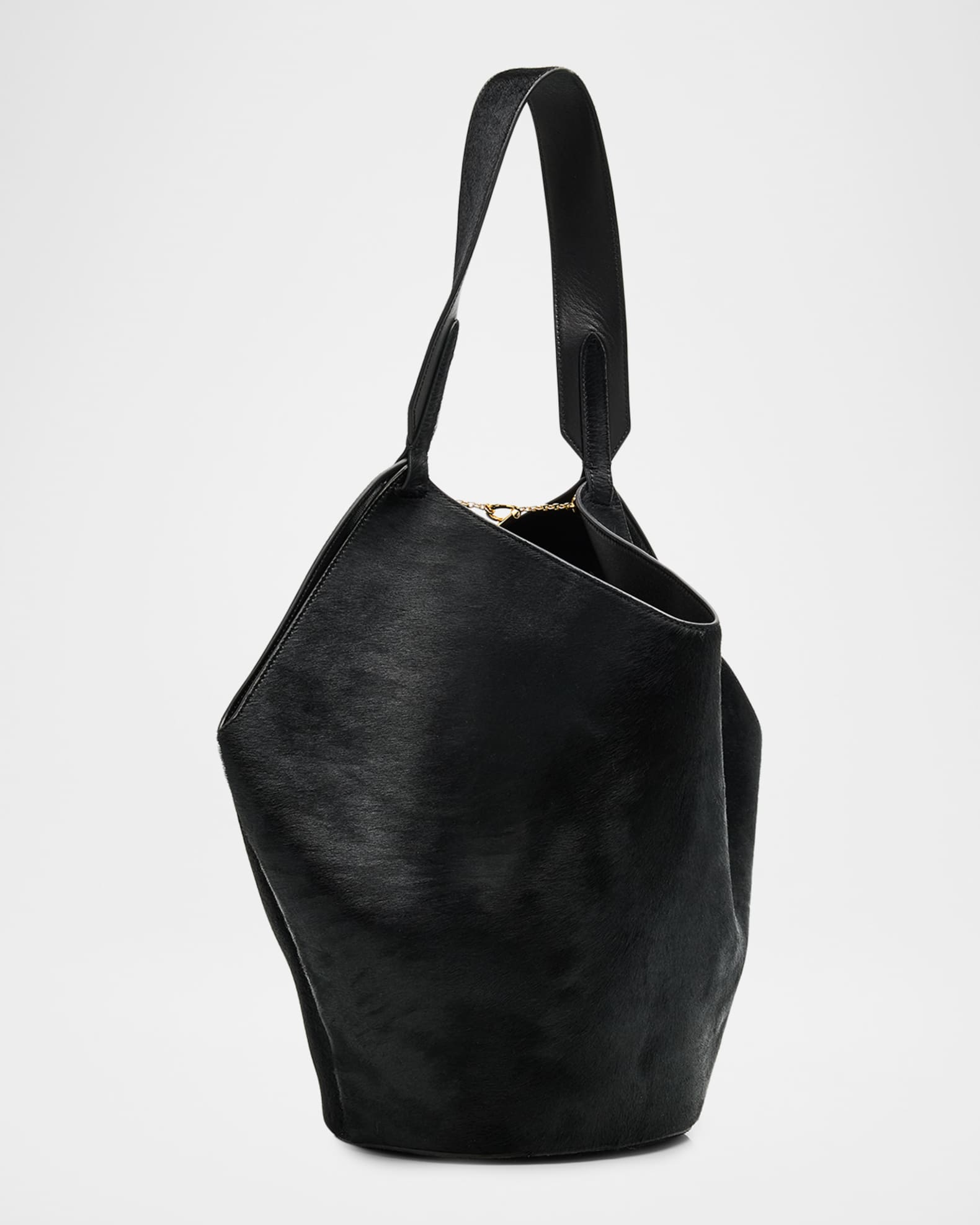 Khaite Lotus Small Calf Hair Tote Bag | Neiman Marcus