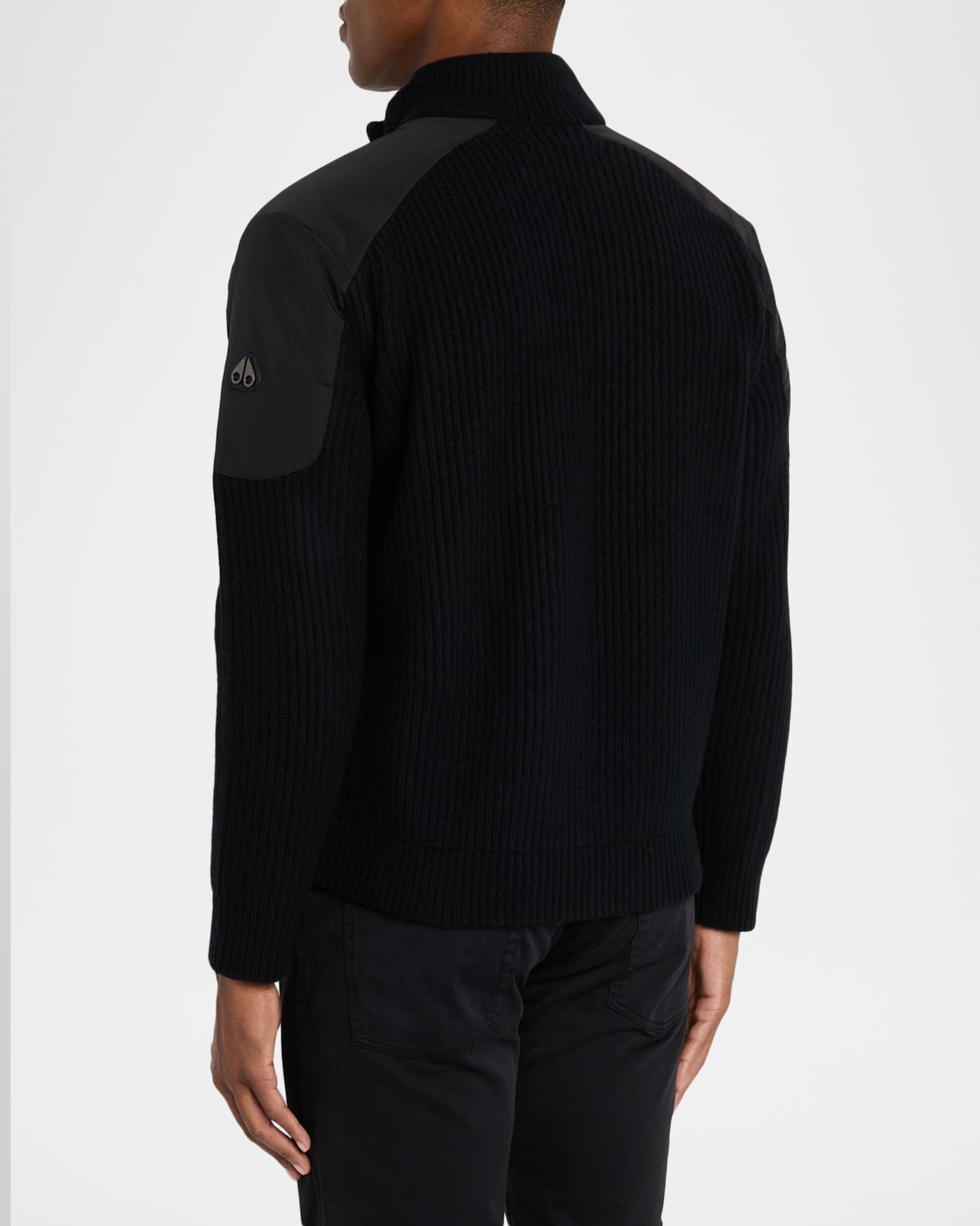 Moose Knuckles Men's Magnus Knit Hybrid Bomber Jacket | Neiman Marcus