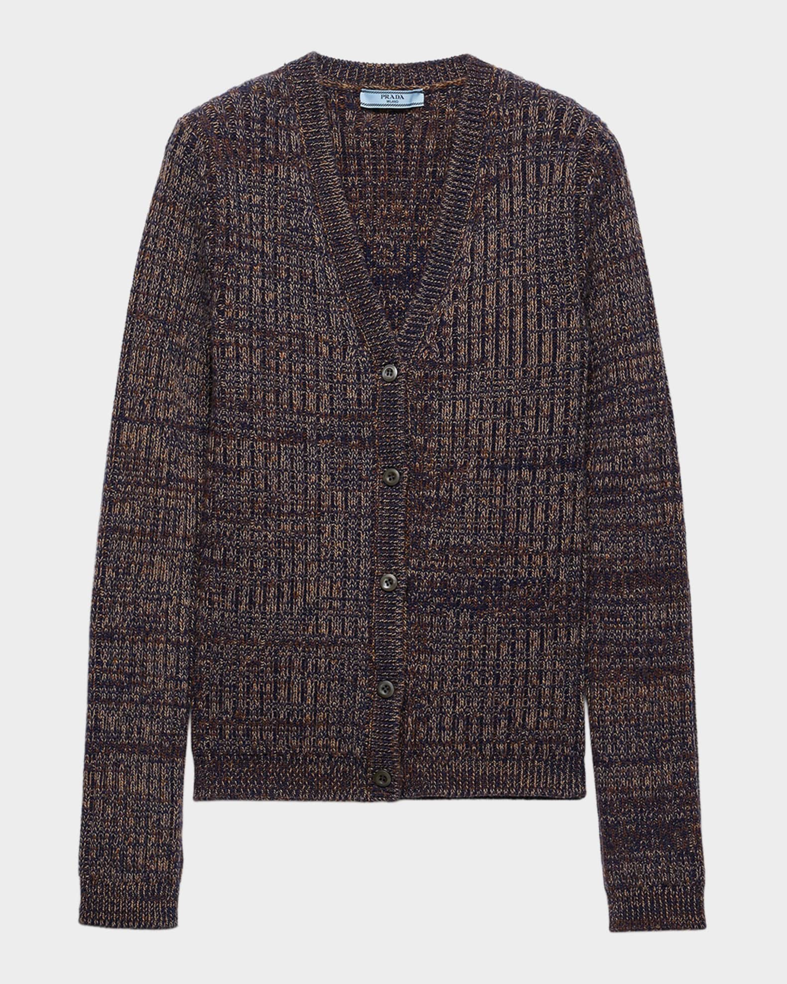 【美品】 PRADA プラダV NECK CARDIGAN カーディガン 正規品 Prada Moulin Wool V-Neck Cardigan | Neiman Marcus