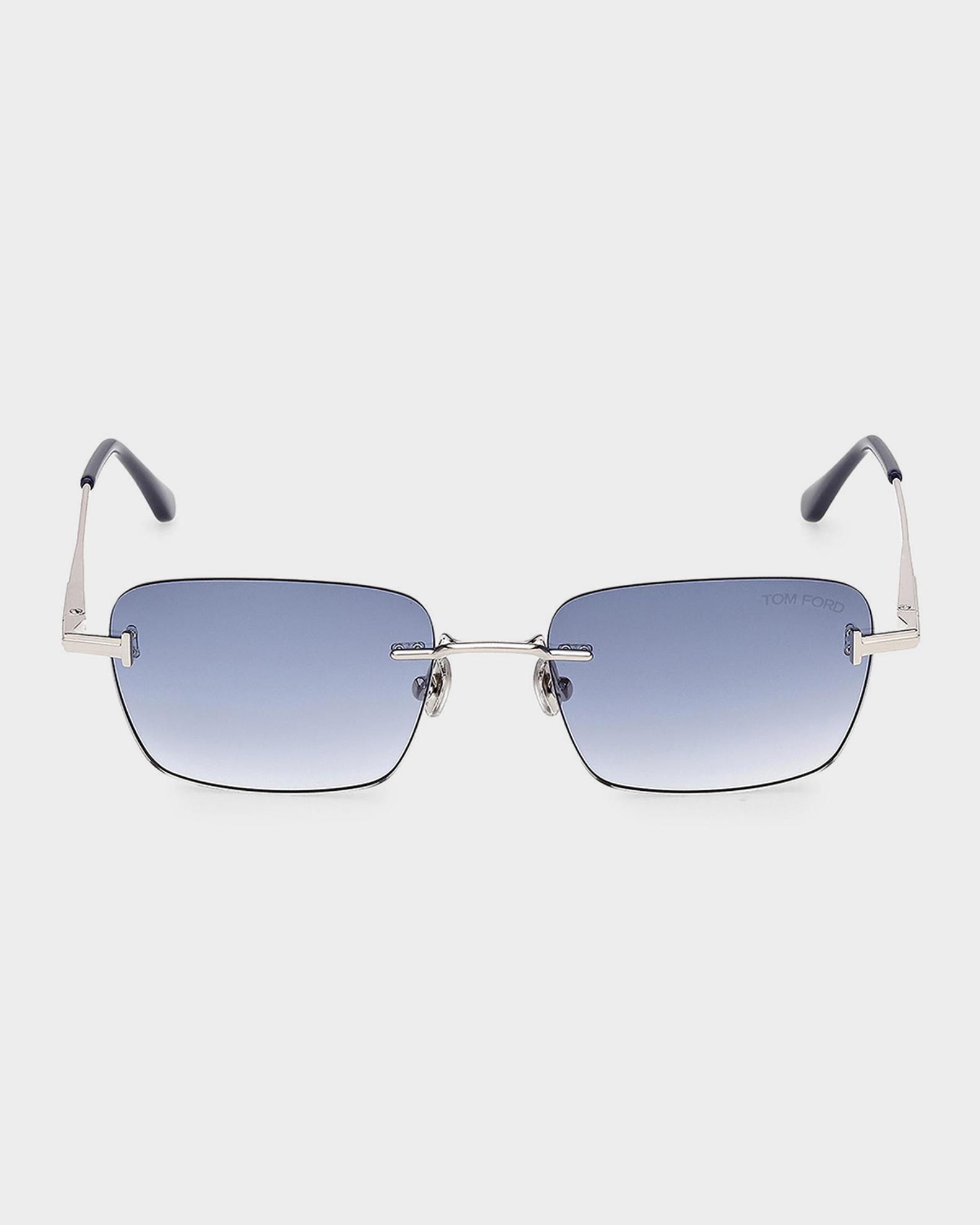 TOM FORD Jake 54mm Metal Rectangular Sunglasses | Neiman Marcus