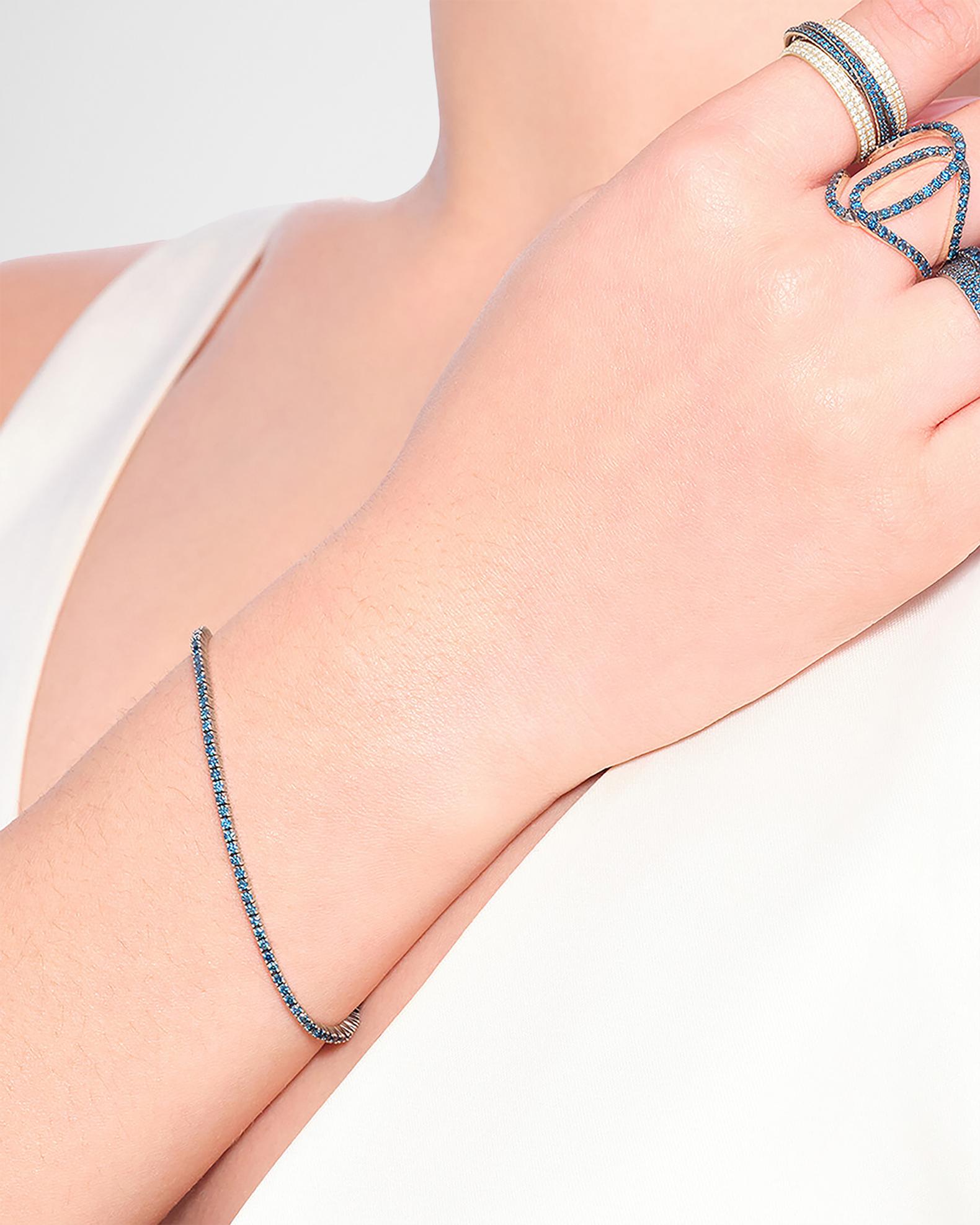 LANA Denim Blue Diamond Tennis Bracelet | Neiman Marcus