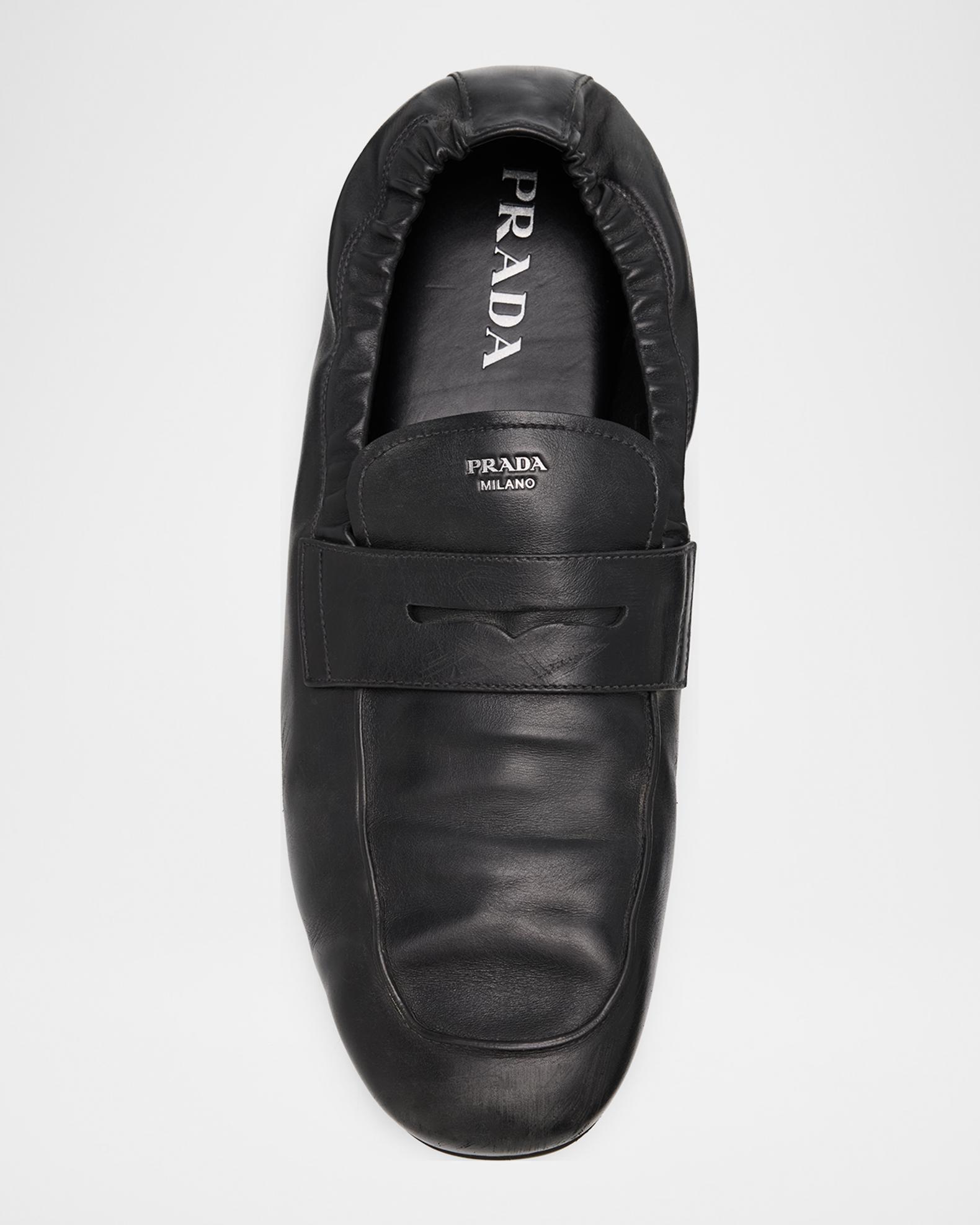 Prada Men's Analog Vitello 1 Leather Penny Loafers | Neiman Marcus