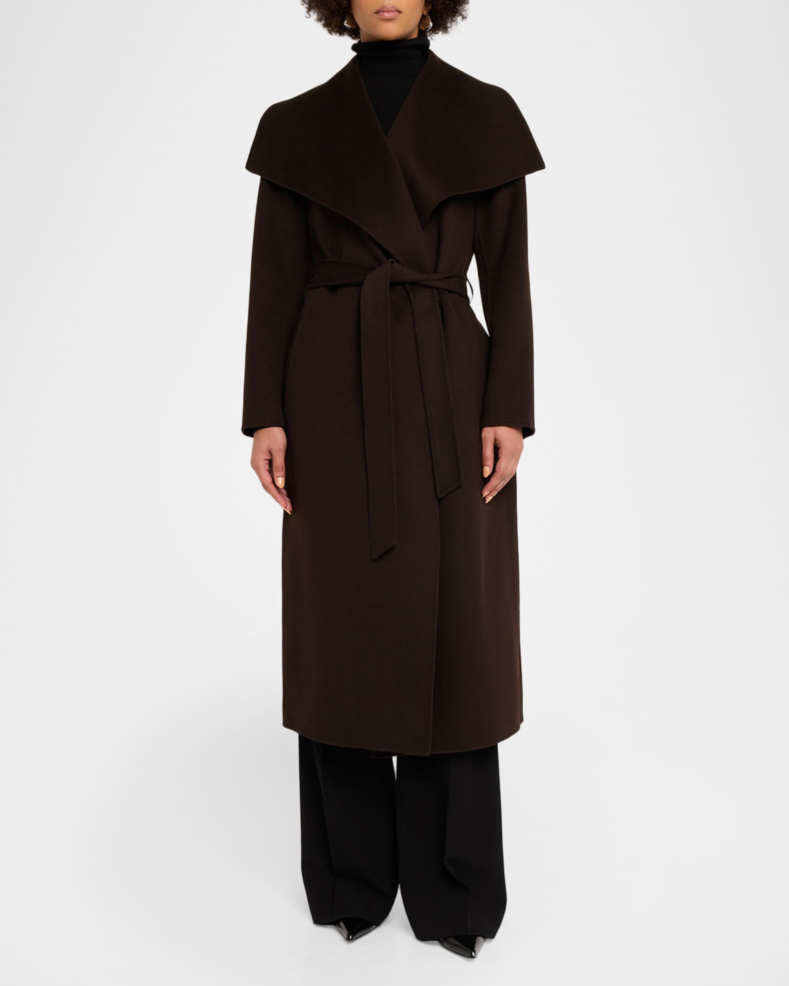 Mackage Mai-CN Wool Wrap Coat | Neiman Marcus