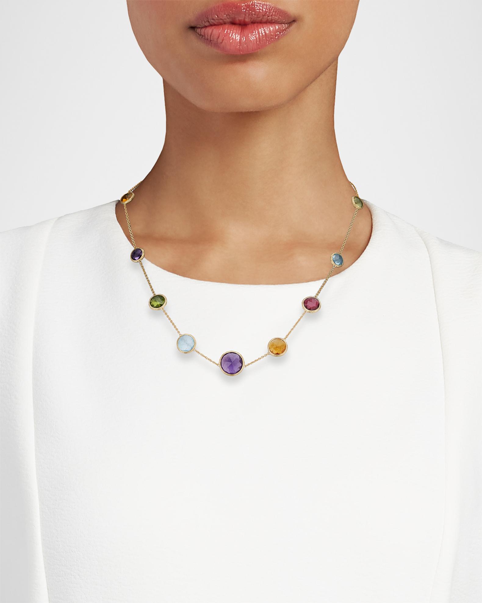 Marco Bicego Jaipur Color 18K Gold Gemstone Necklace | Neiman Marcus