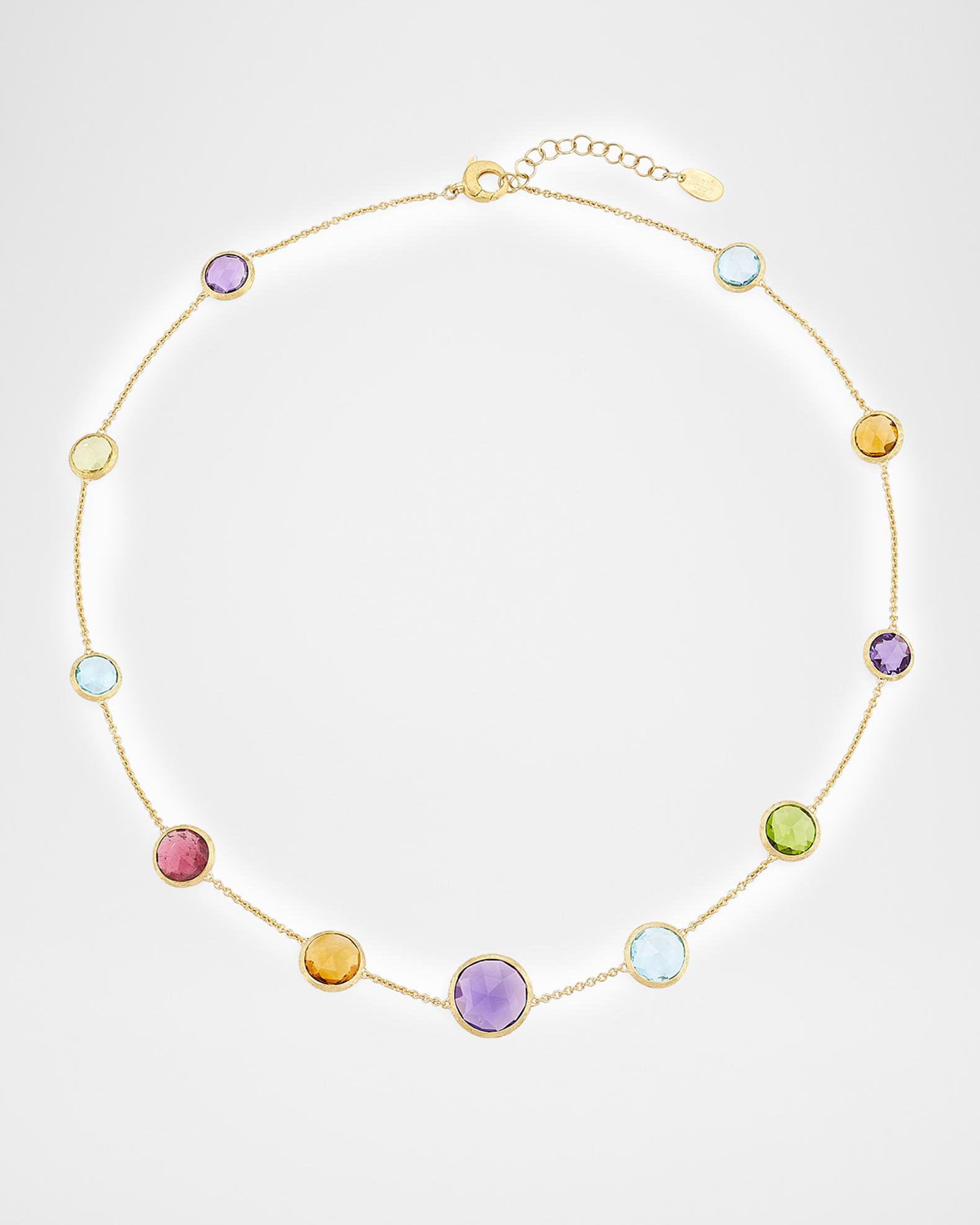 Marco Bicego Jaipur Color 18K Gold Gemstone Necklace | Neiman Marcus