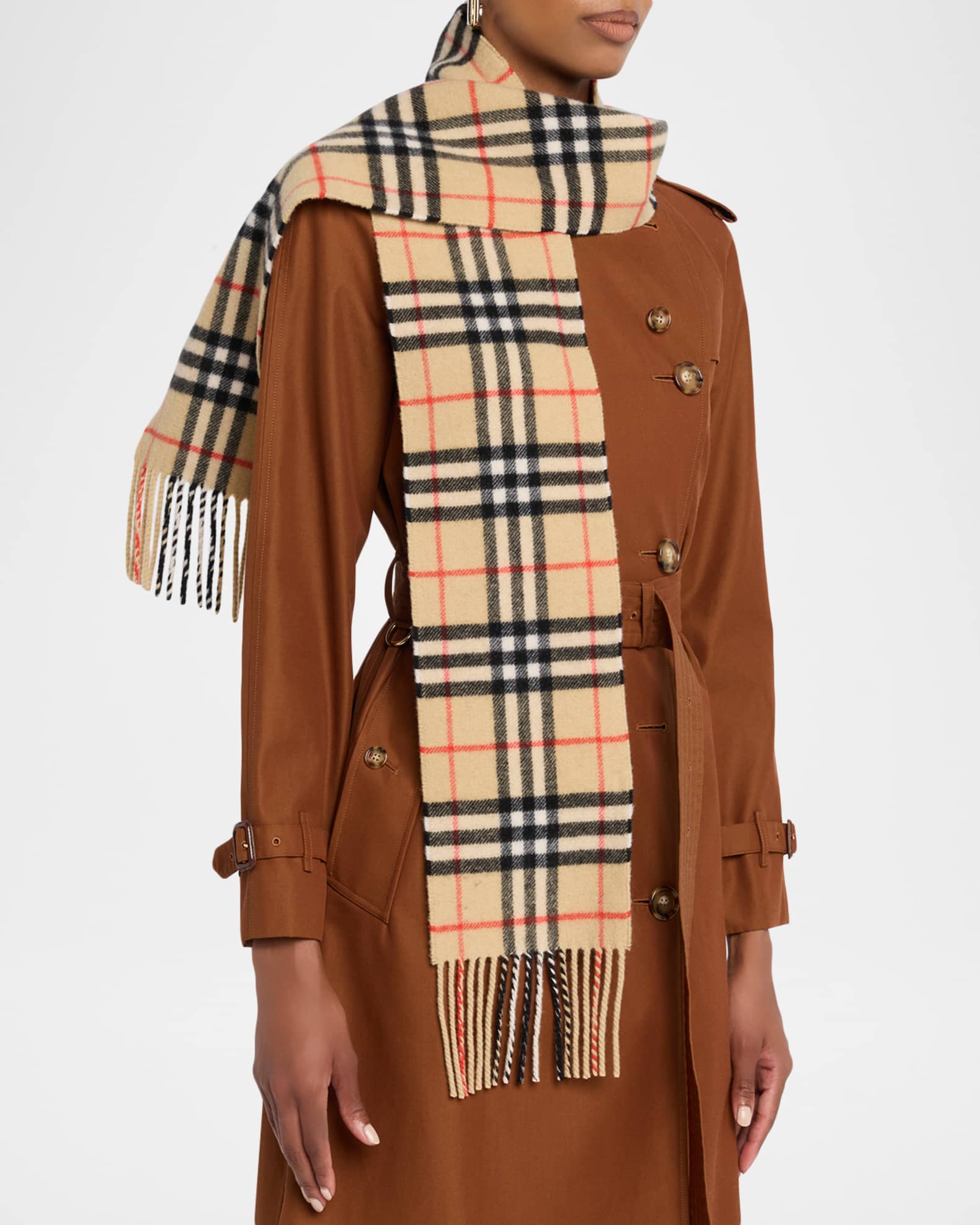 Burberry Check Cashmere Scarf | Neiman Marcus