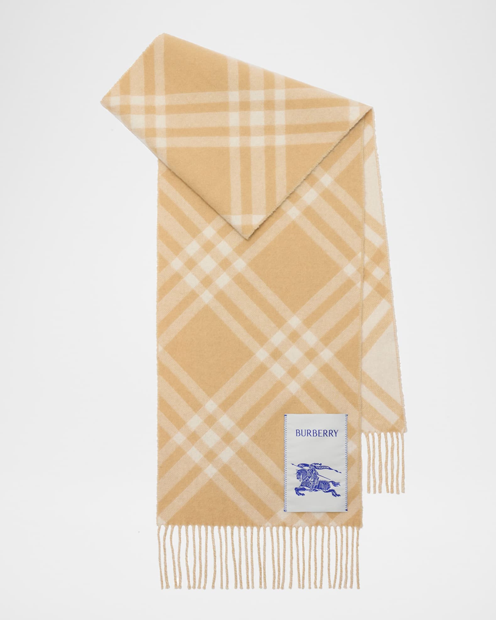RT-46967です　　　　BURBERRY　ダブルフェイス Burberry Double-Faced Cashmere Check Scarf | Neiman Marcus