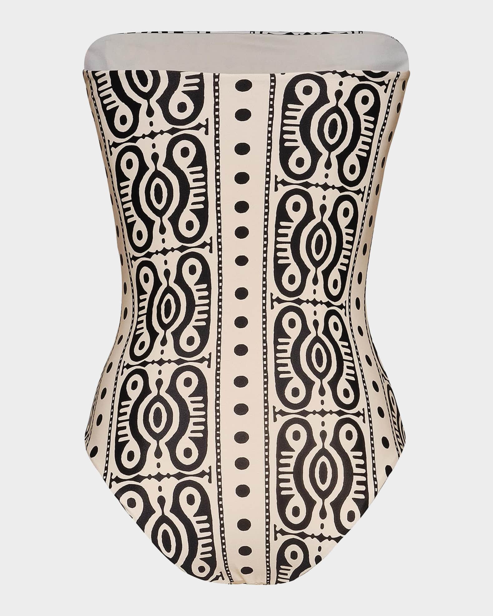 Johanna Ortiz Alta Strapless One-Piece Swimsuit | Neiman Marcus