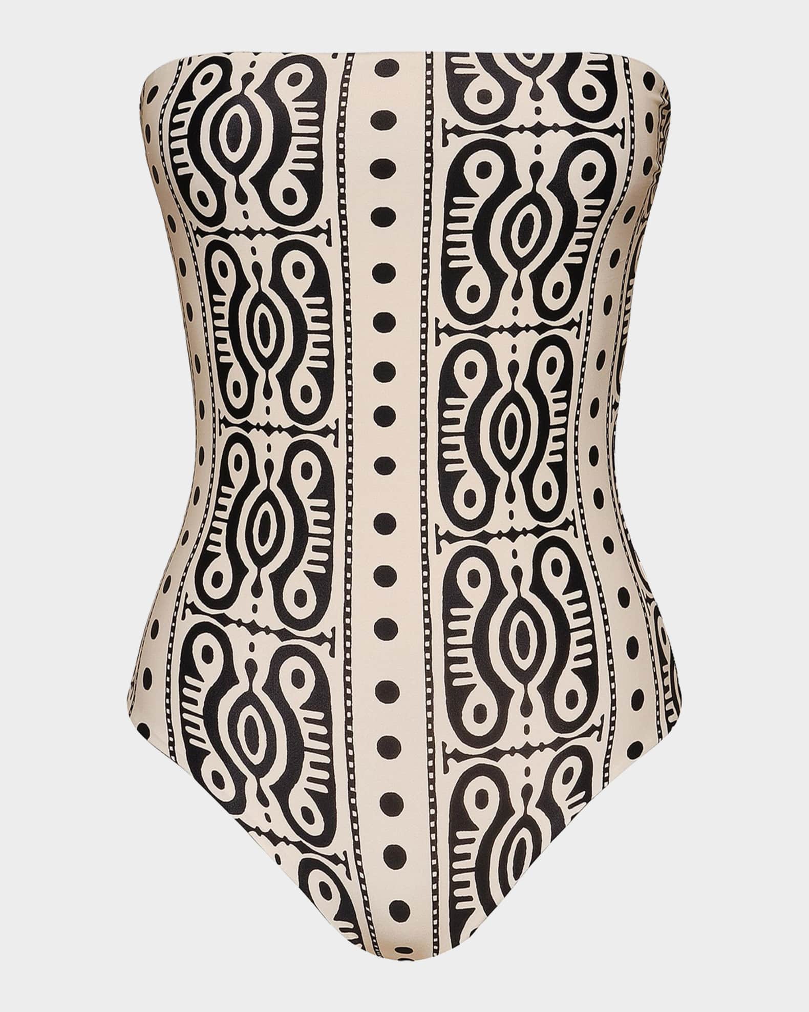 Johanna Ortiz Alta Strapless One-Piece Swimsuit | Neiman Marcus