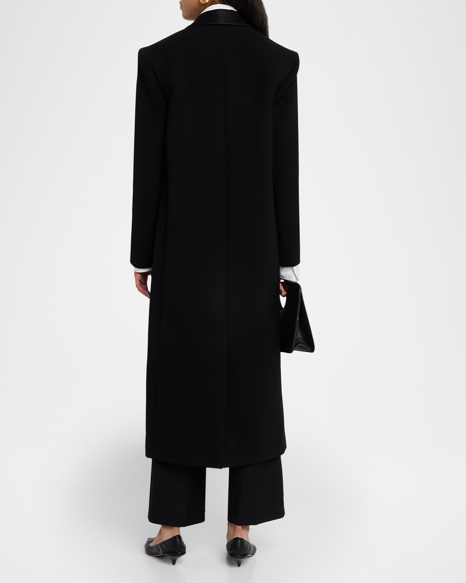 The Row Erdene Single-Breasted Wool Long Coat | Neiman Marcus